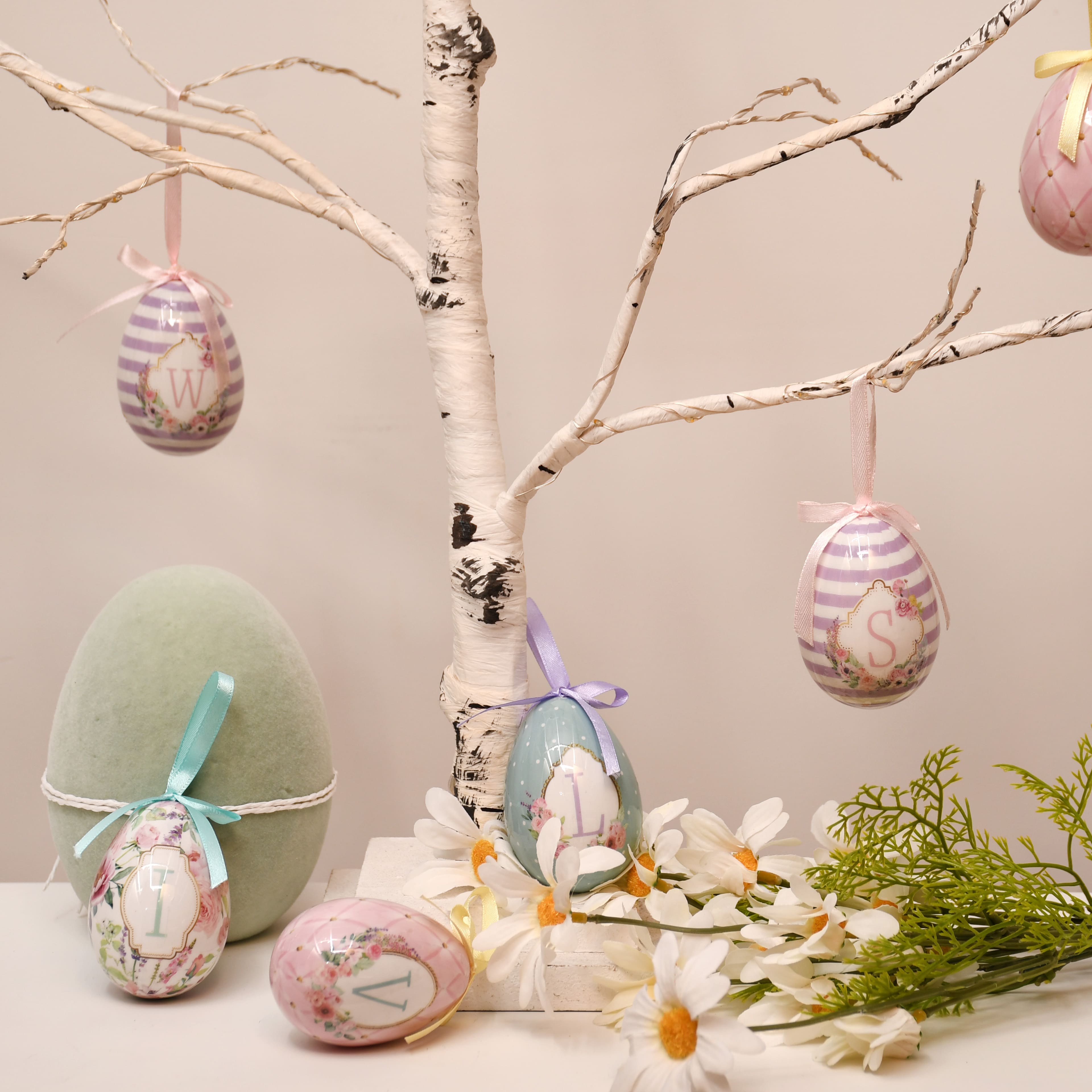 Assorted 2.75&#x22; Monogram Easter Egg Ornament, 1pc. by Ashland&#xAE;