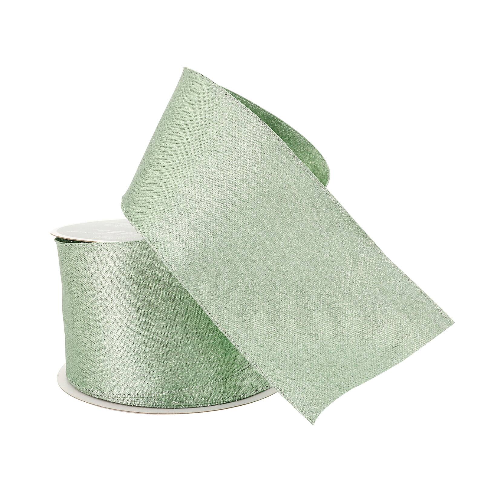 2.5" Satin Wired Green Ribbon by Celebrate It™ Christmas Michaels