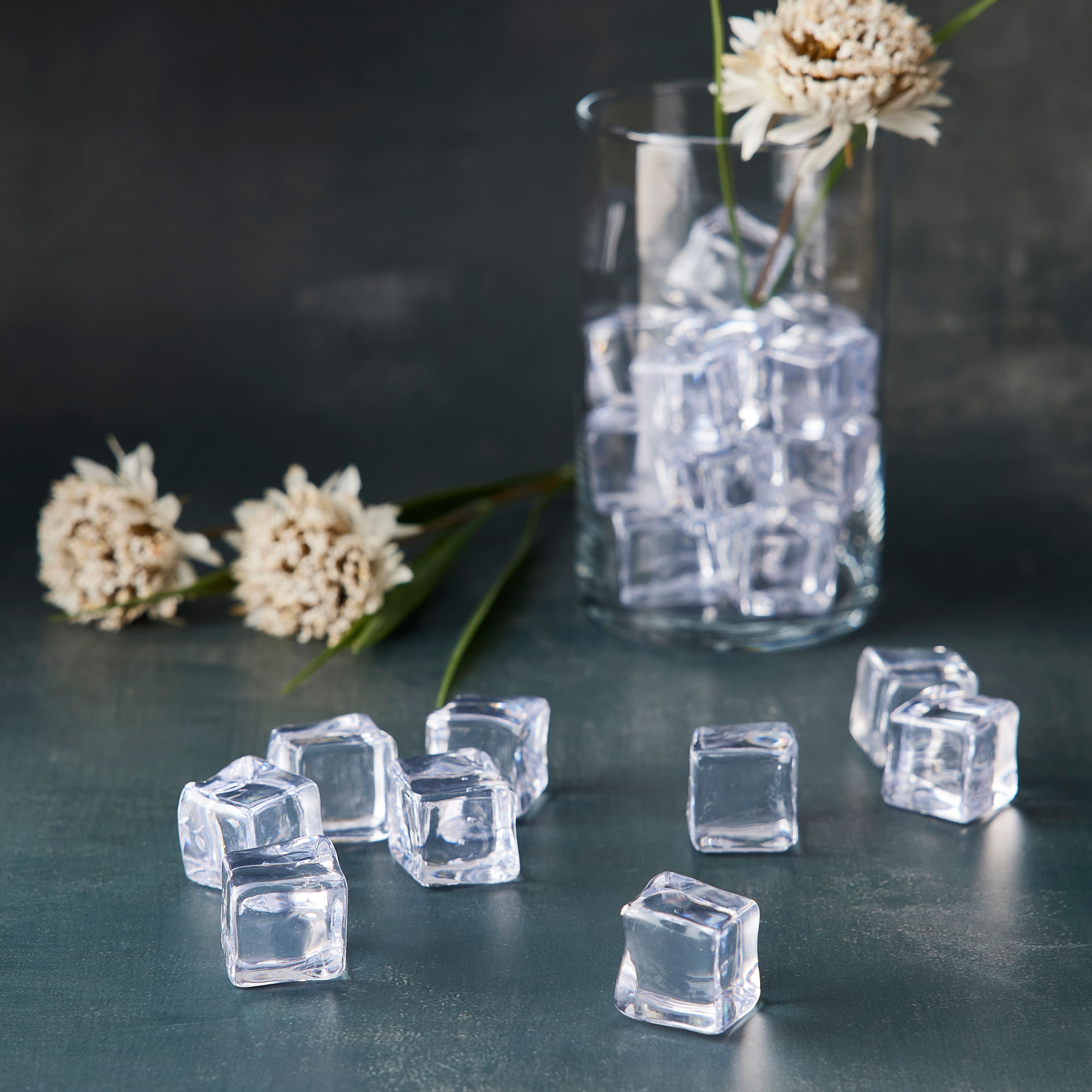 Resin CLEAR ICE CUBES, Crystal Clear Transparent Ice Cubes for
