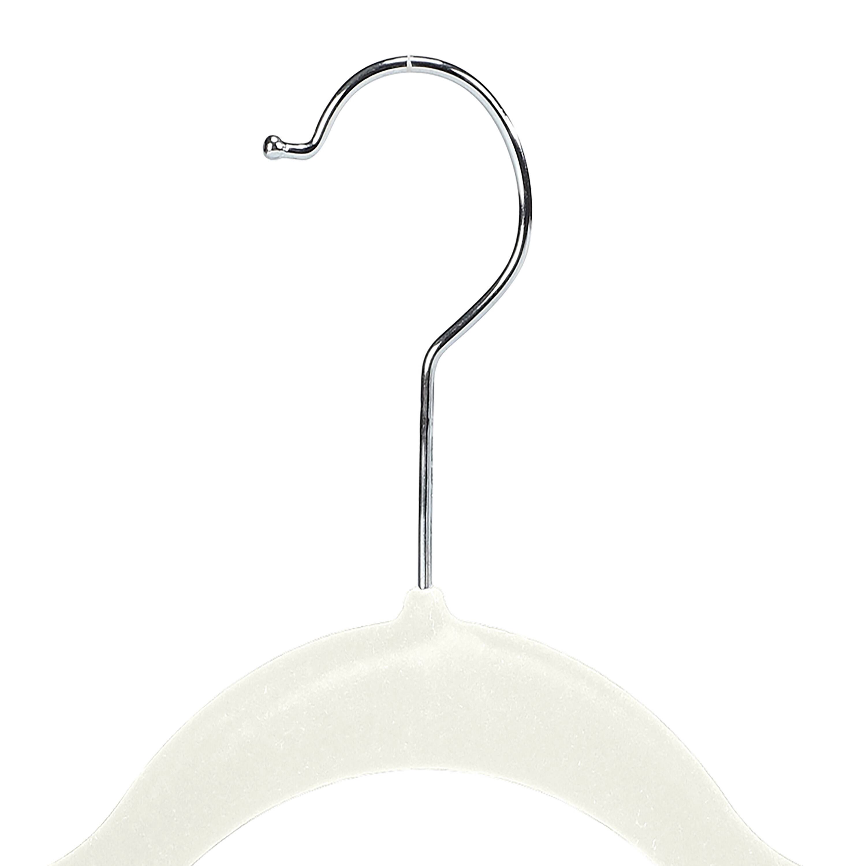 Simplify Slim Velvet Hangers with Clips, 6ct.