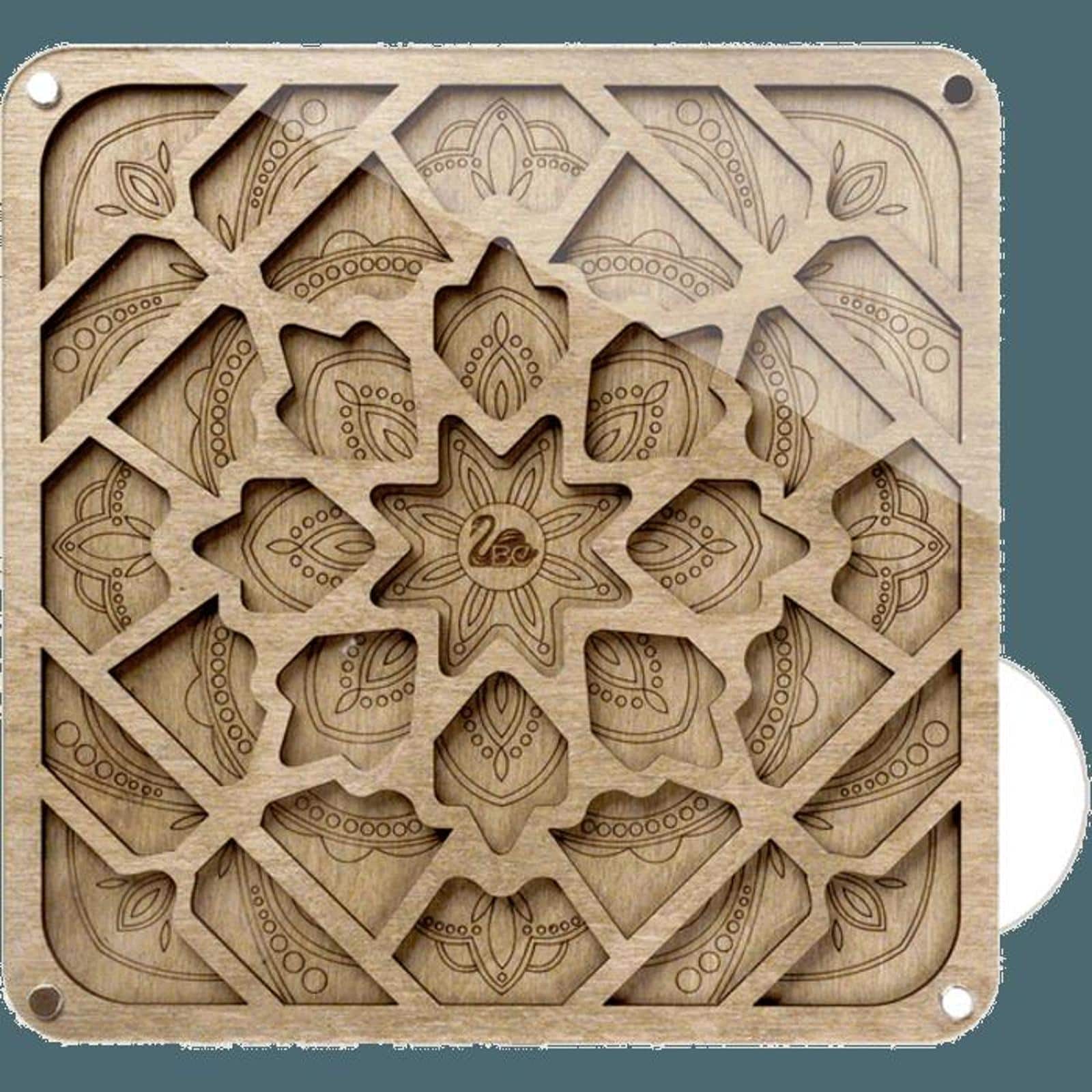 Wonderland Crafts 7.5" Intricate Mandala Bead Organizer with Transparent Cover