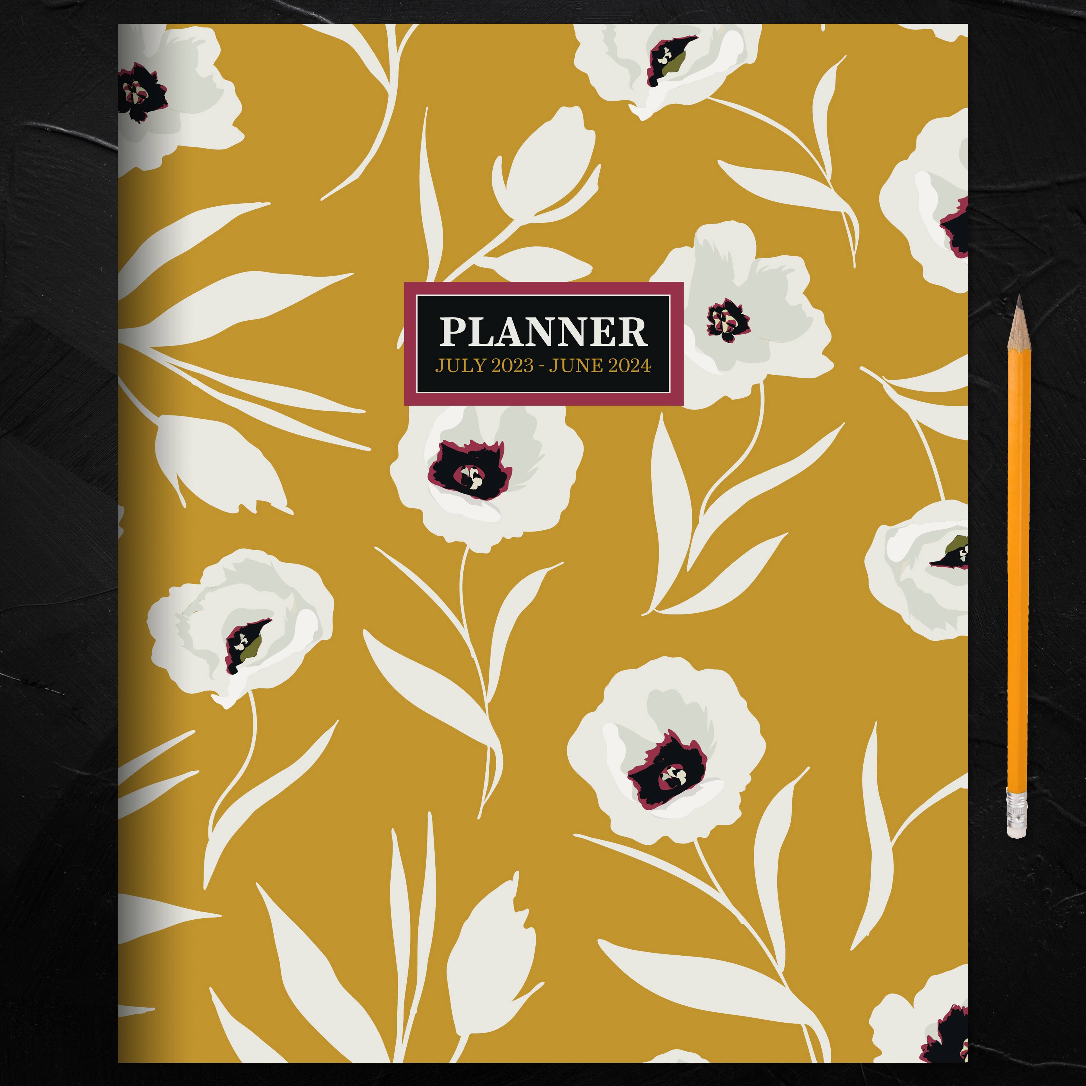 TF Publishing 2023-2024 Field of Goldenrod Large Monthly Planner