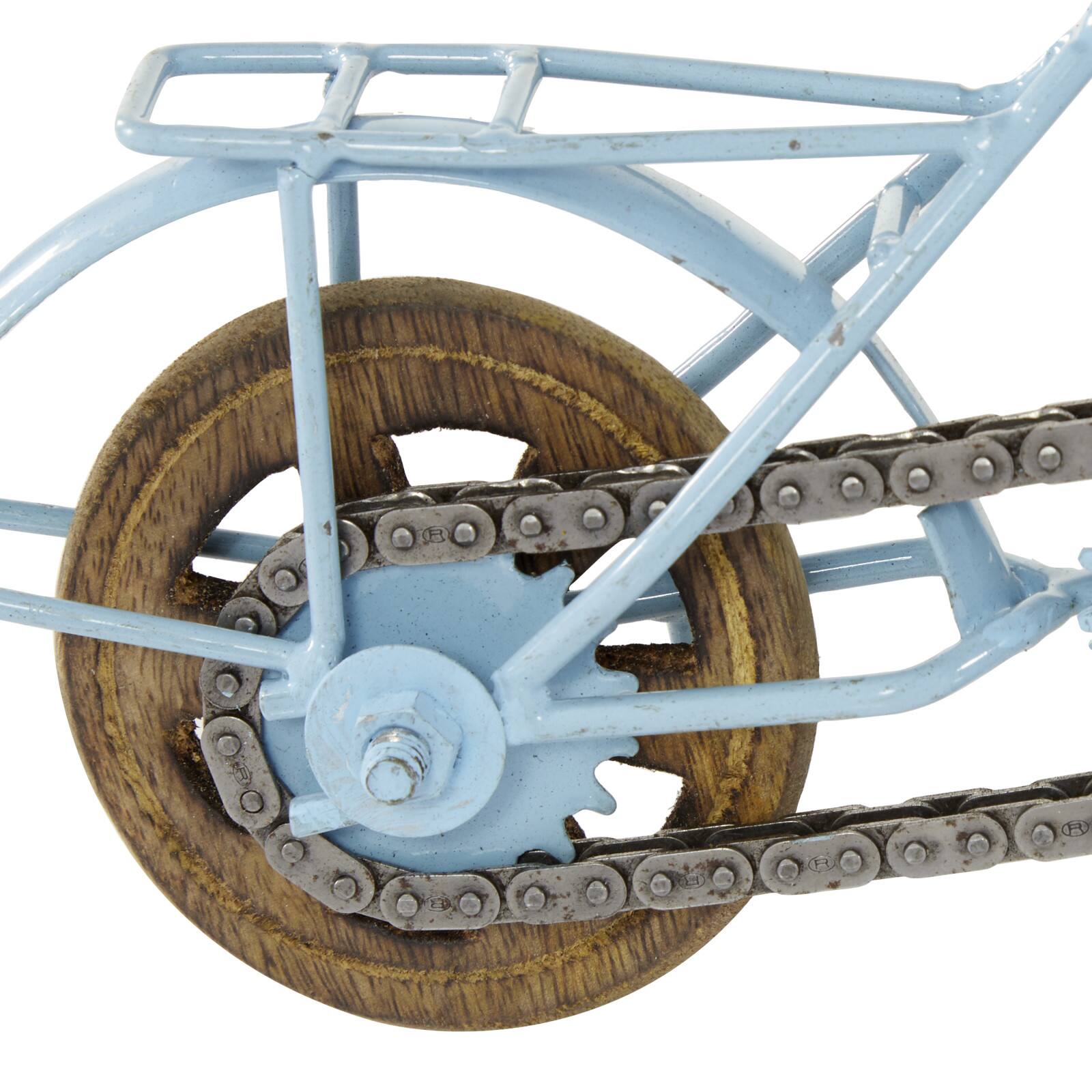 10&#x22; Multi-Colored Metal Vintage Bicycle Sculpture, 3ct.