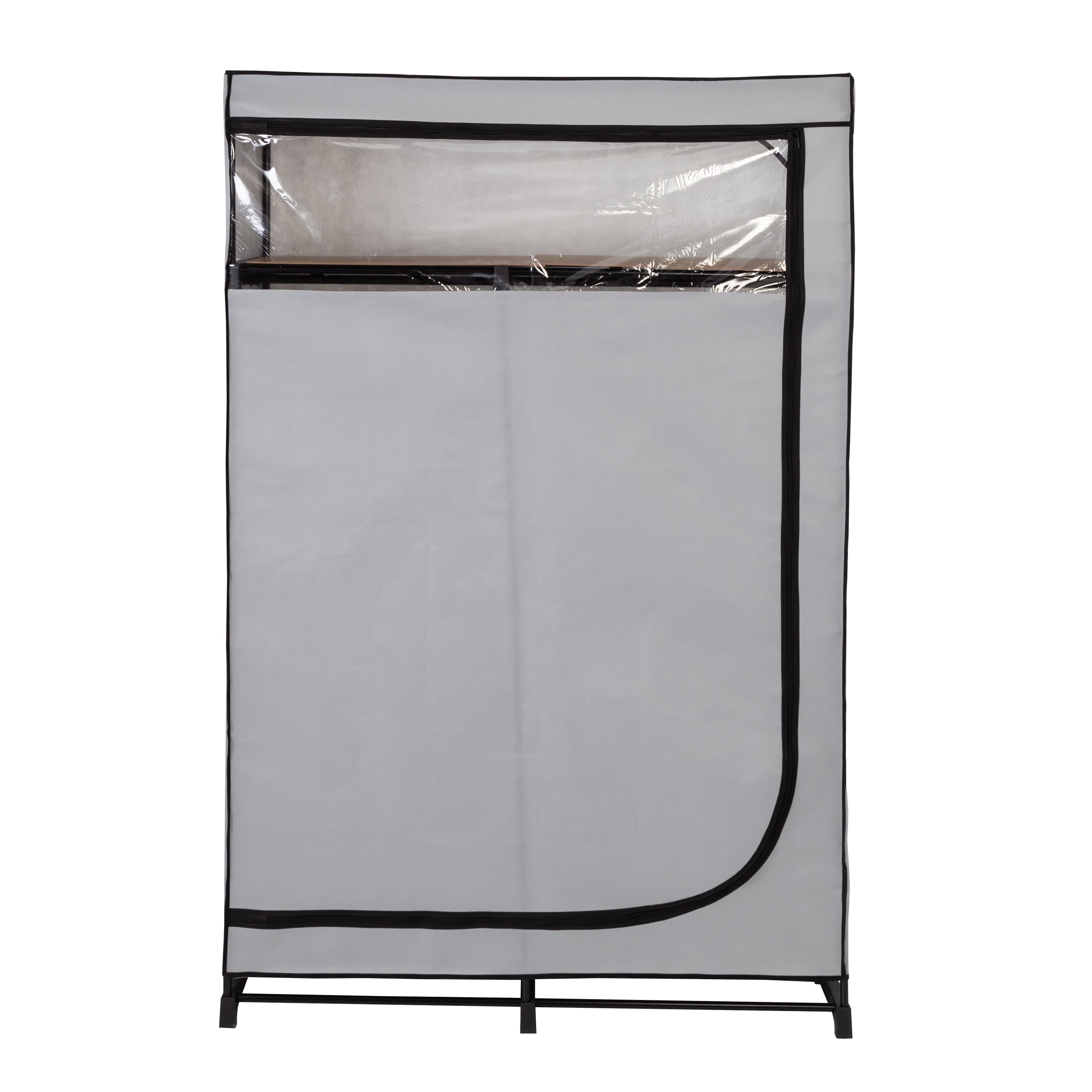 Honey Can Do 46'' Gray Portable Wardrobe Closet