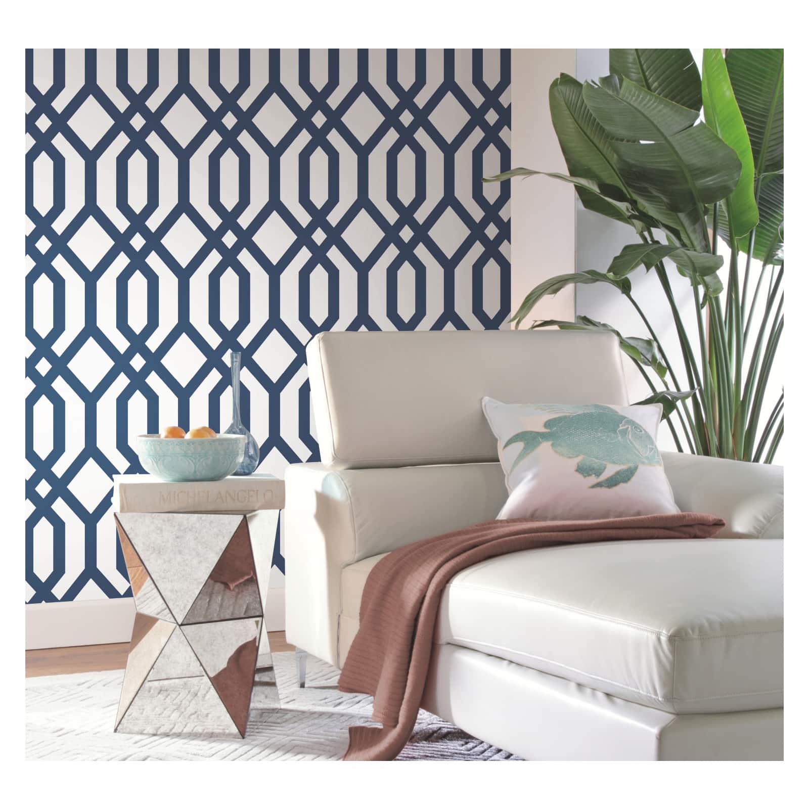 RoomMates Gazebo Lattice Peel &#x26; Stick Wallpaper