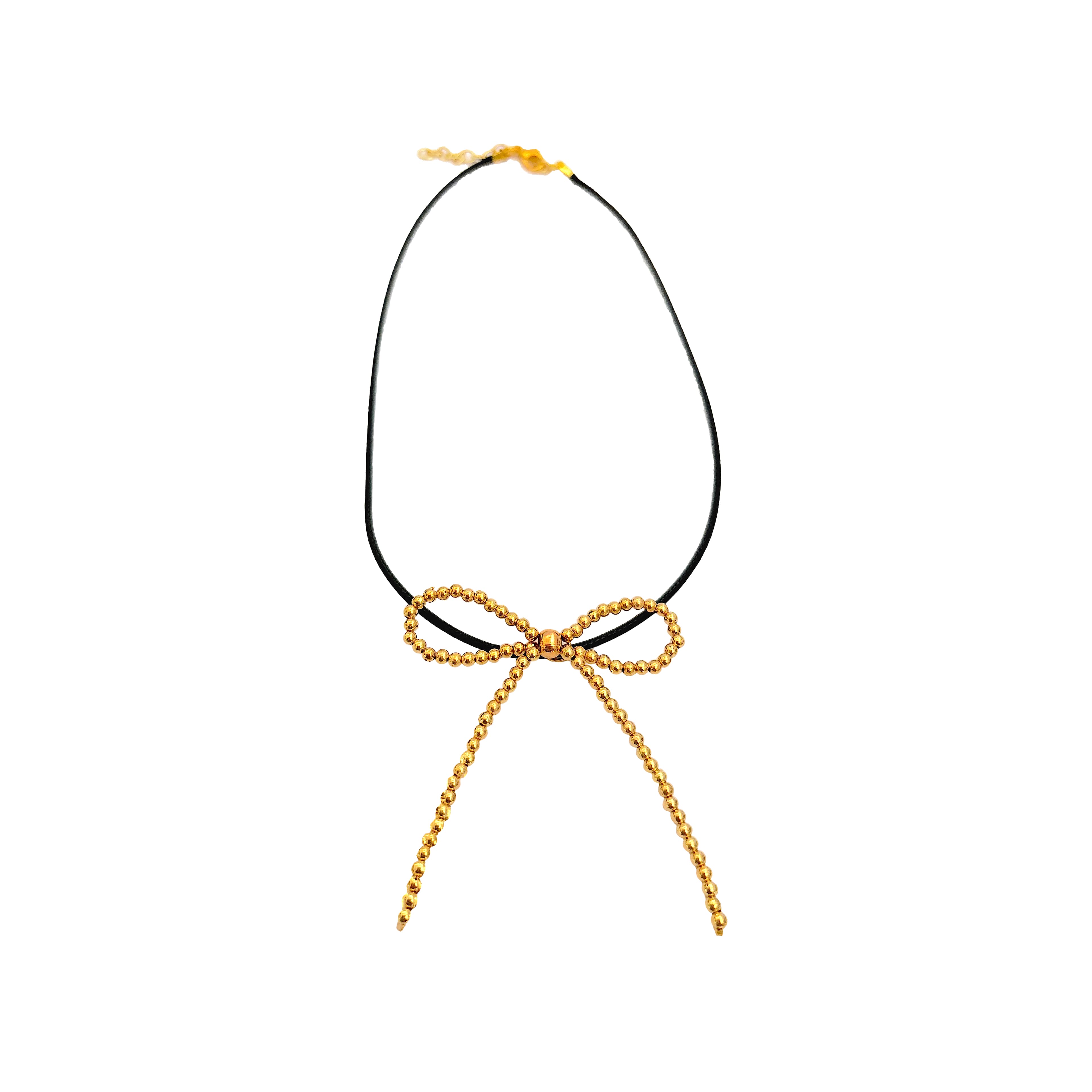 Blue Moon Studio&#x2122; Gold-Colored Beaded Bow Charms, 2ct.