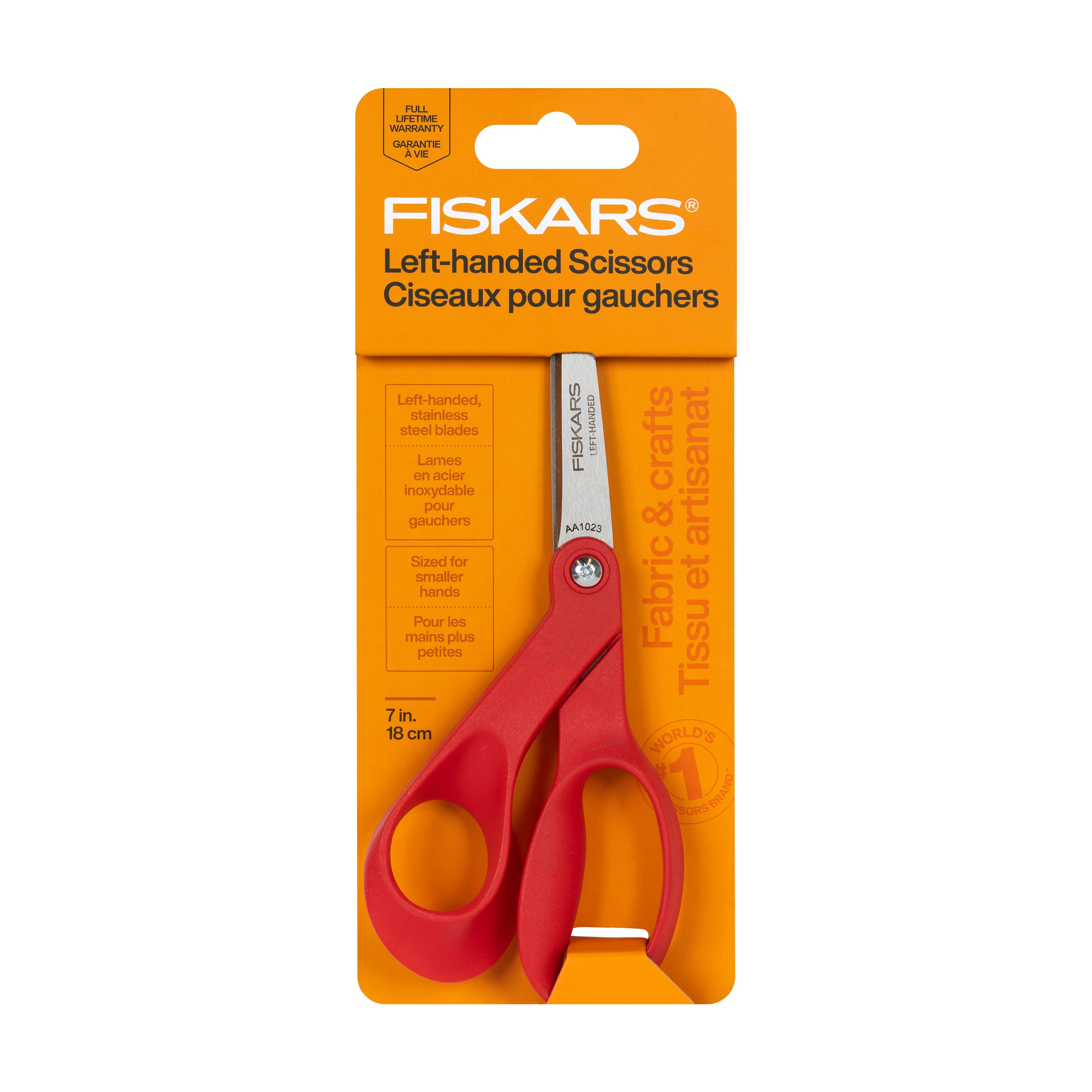 Fiskars&#xAE; Petit 7&#x22; Red Left-Handed Scissors