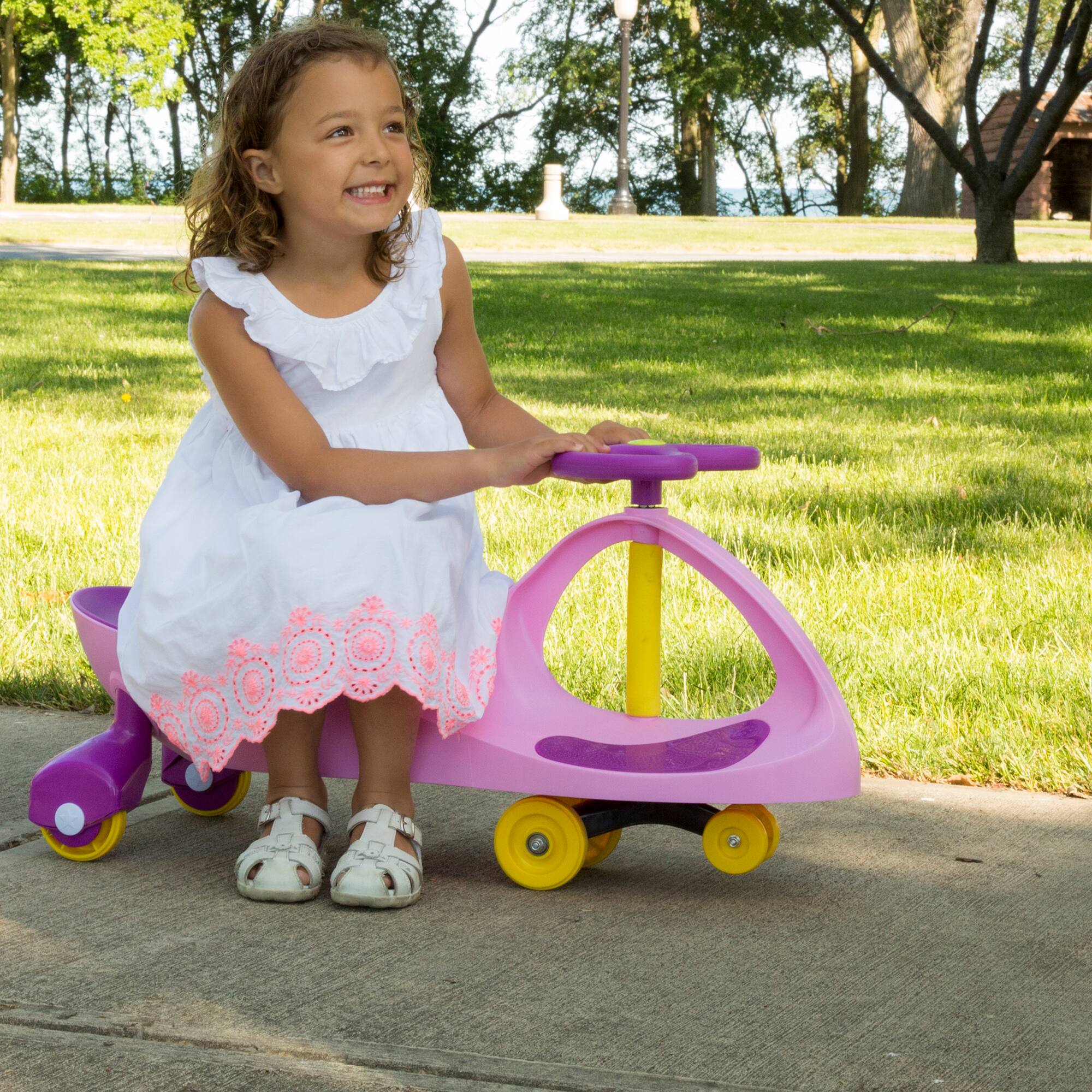 Toy Time Pink &#x26; Purple Wiggle Car