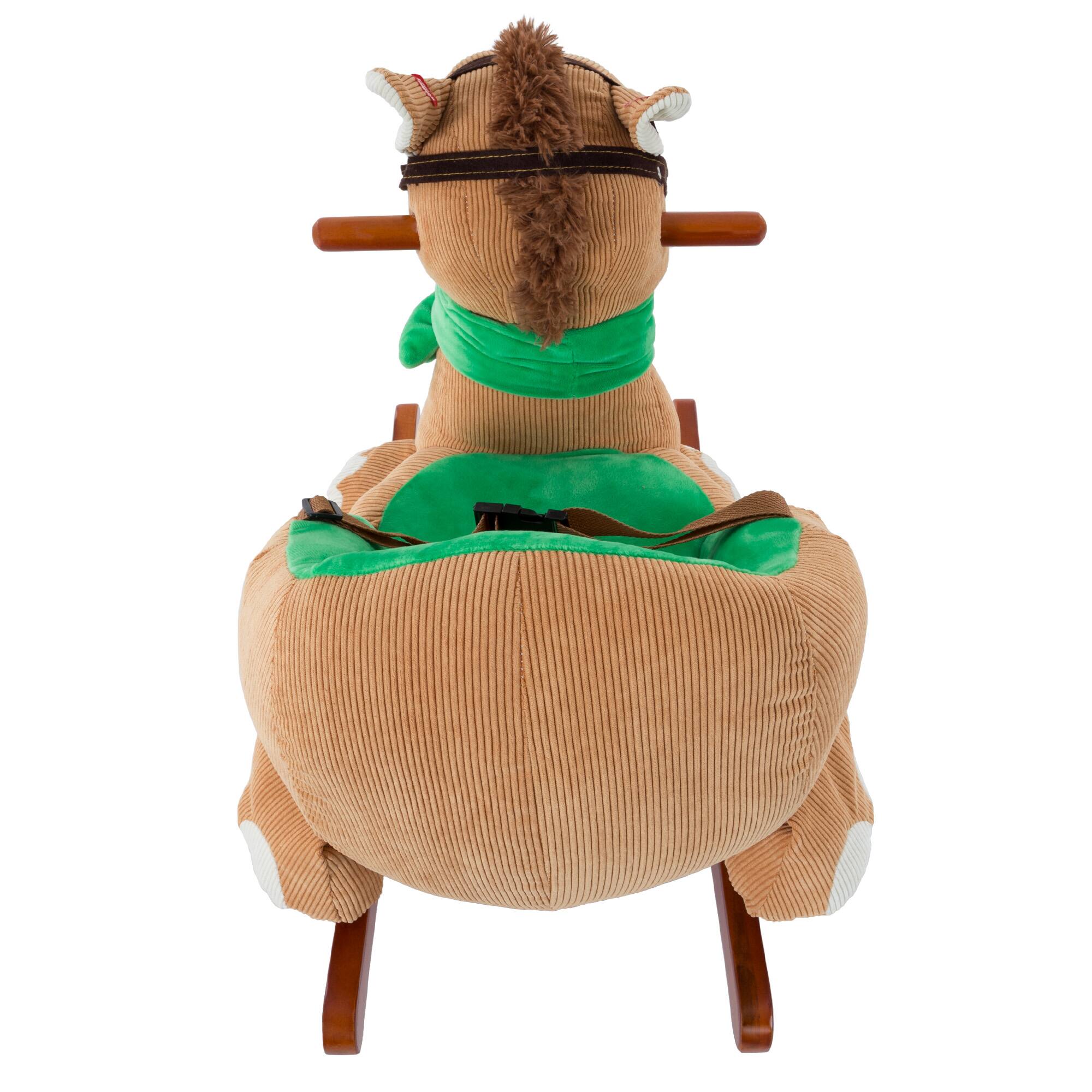 Toy Time Plush Rocking Horse Ride-On with Seat