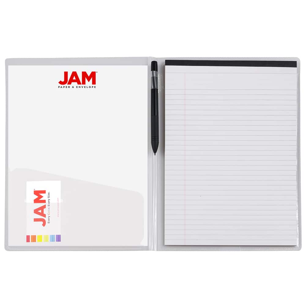 JAM Paper Plastic Padfolio