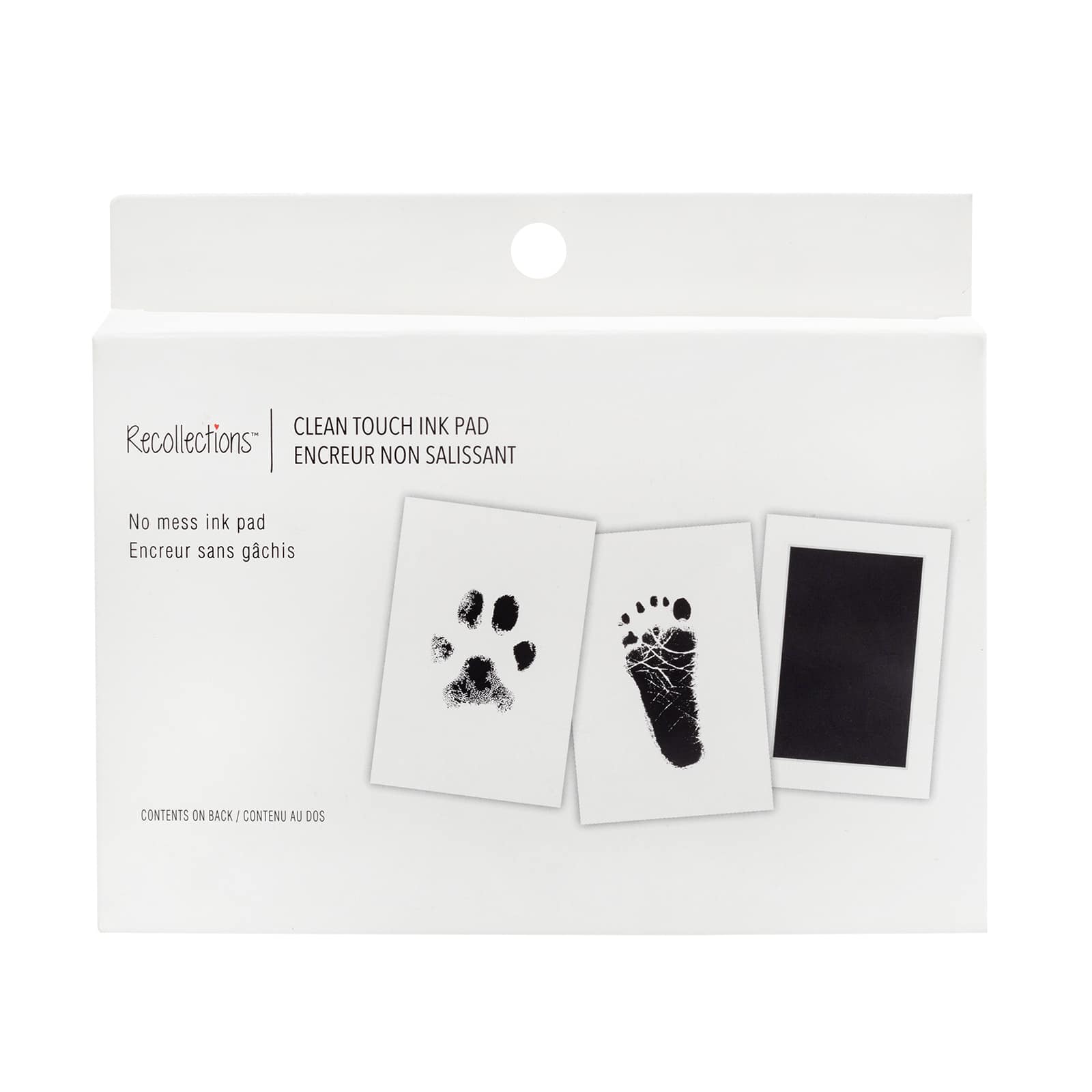Baby Footprint Ink Pad, Baby Ink Pad Lasting Memories With Paper For Pets  Red Ink 