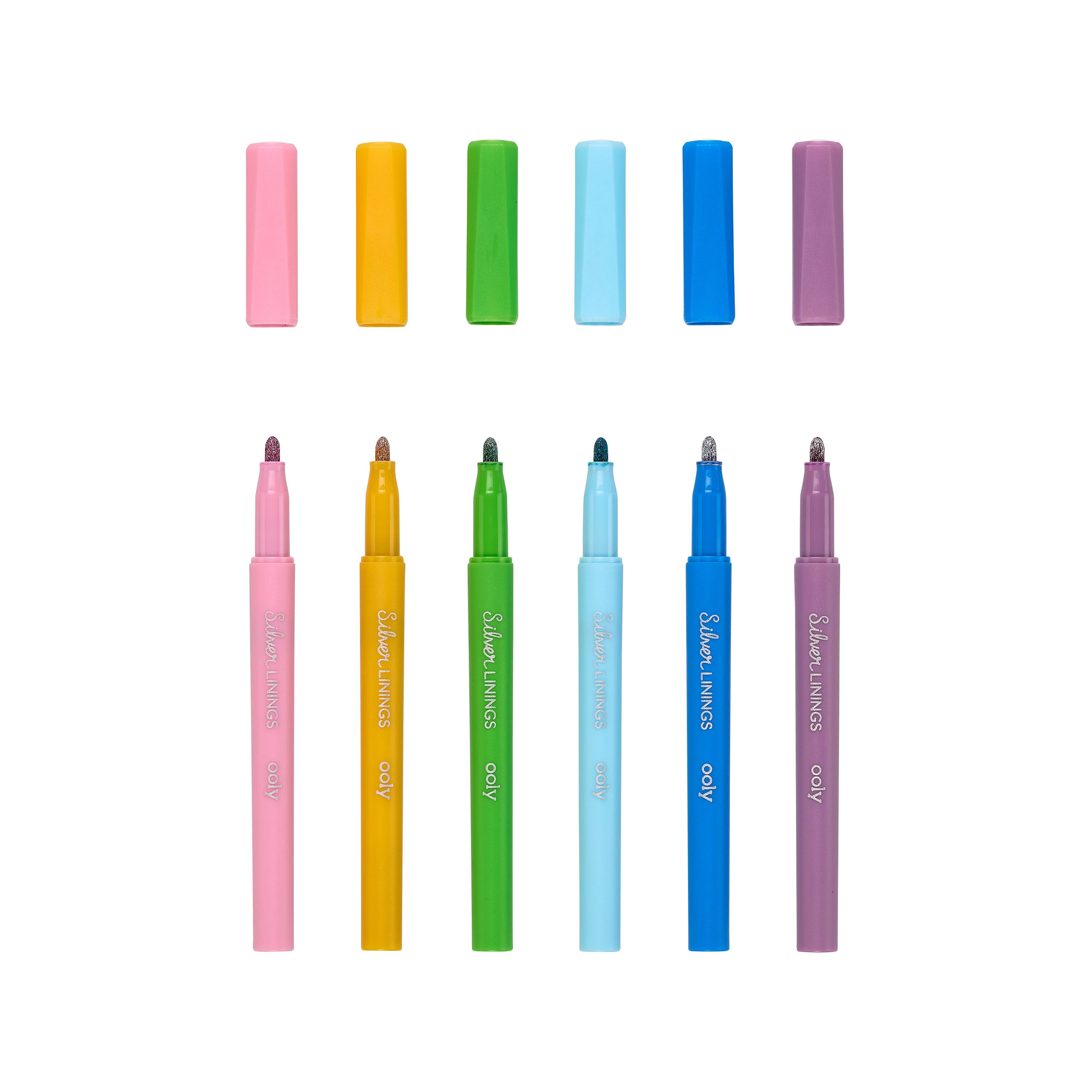 OOLY Silver Linings Outline Markers Set