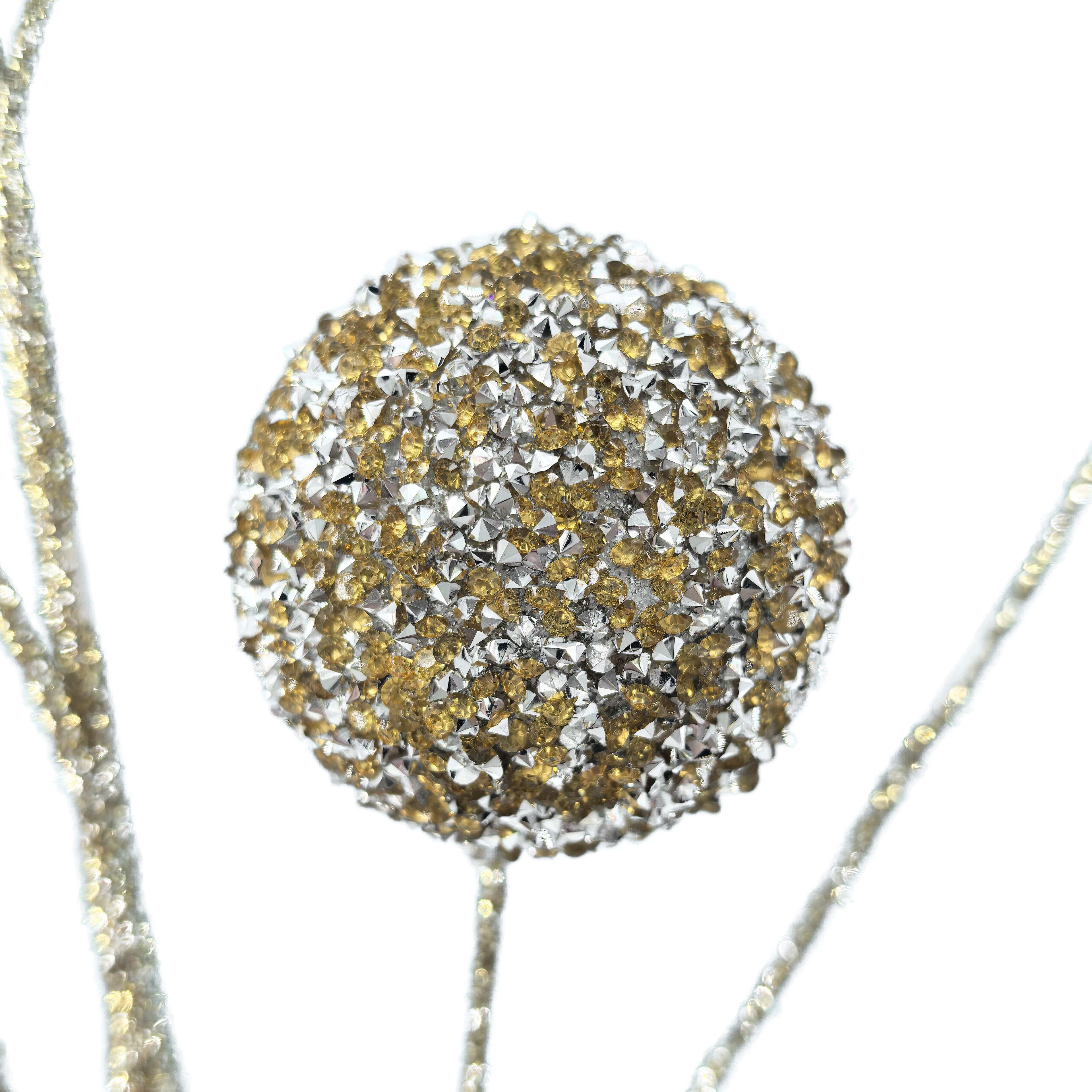 29&#x22; Gold Glitter Ball Stem by Ashland&#xAE;