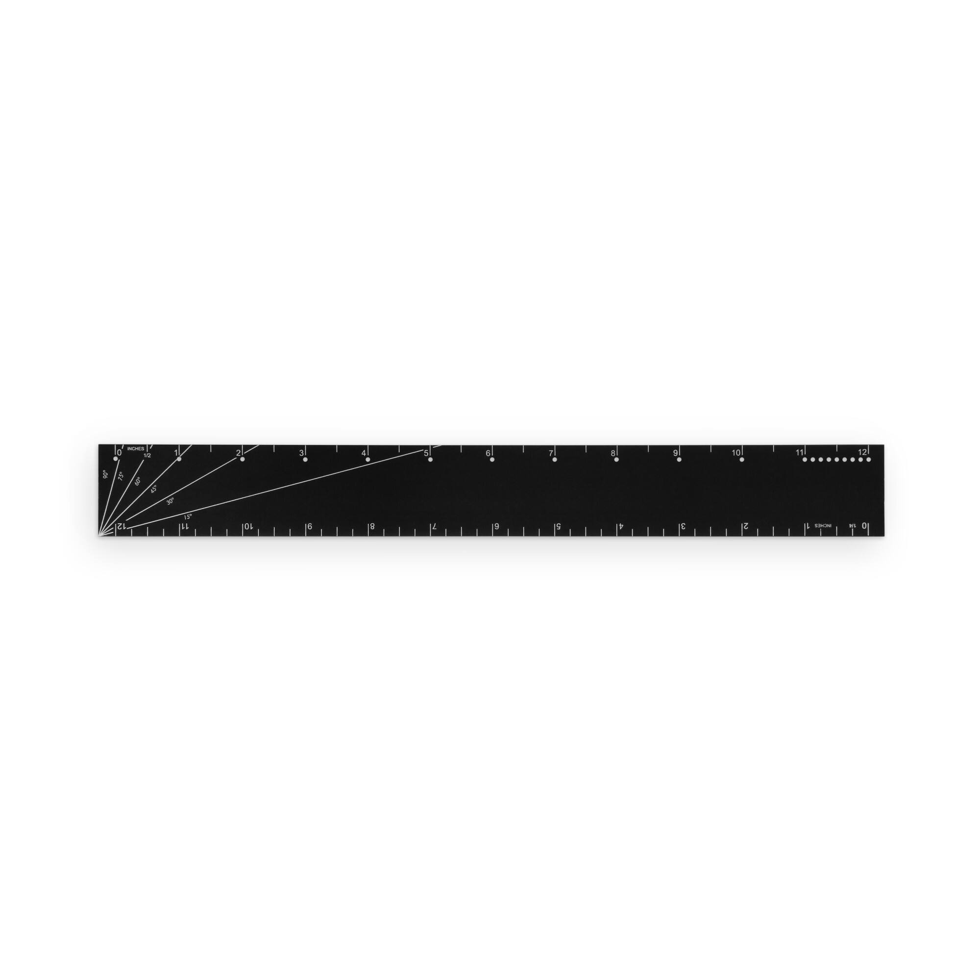 Dritz® 12" Black Aluminum Specialty Ruler