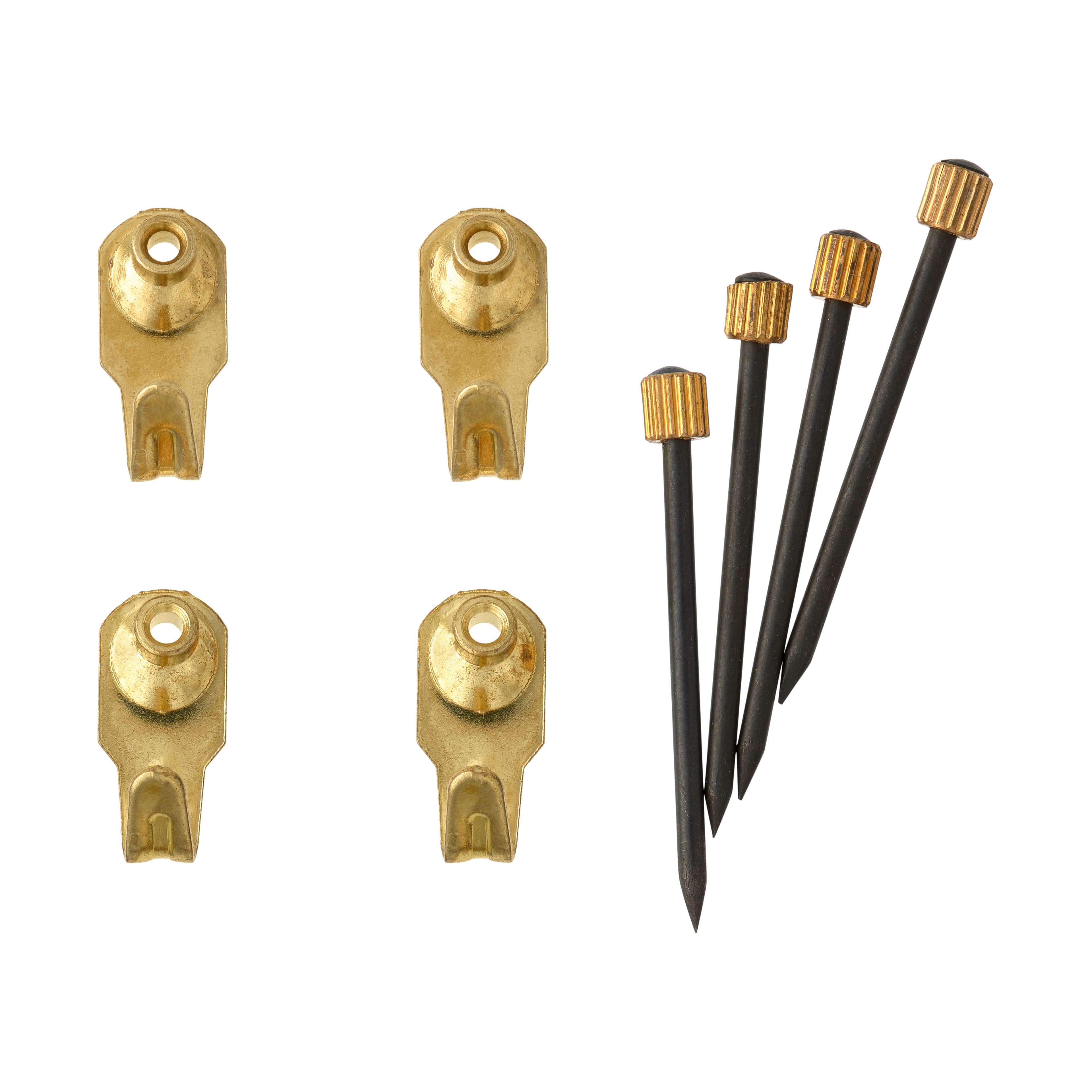 30 Pieces Metal Push Pin Wall Pin Hook Hangers Picture Hanging Nails Frame  Oil Painting Hooks on Wooden or Fabric Wall for Home or Office (Bronze) :  : Home & Kitchen