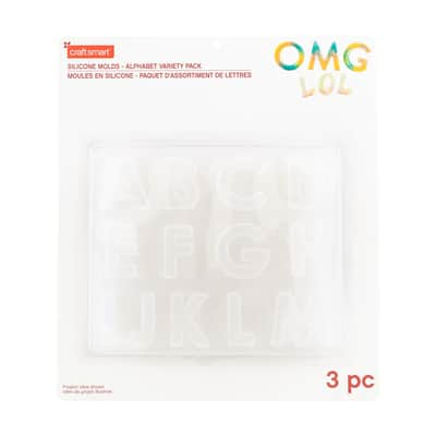 Alphabet Silicone Mold Variety Pack by Craft Smart®