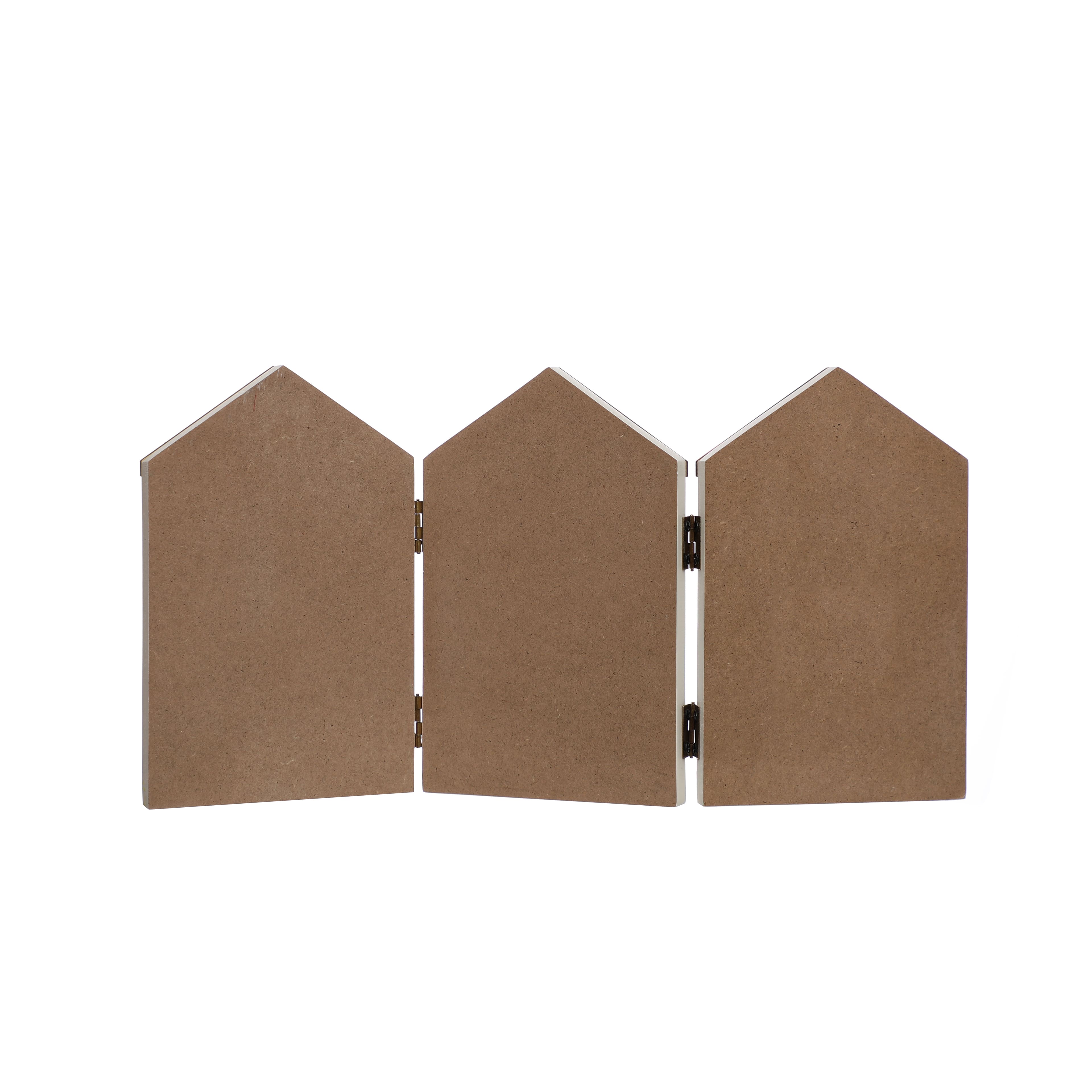 11.5&#x22; Multicolor Striped Houses Tabletop D&#xE9;cor by Ashland&#xAE;