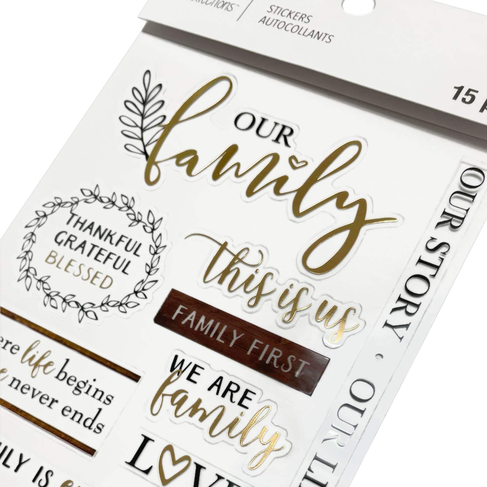 12 Pack: Blessed Family Stickers by Recollections™