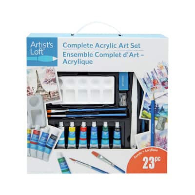 Royal & Langnickel Acrylic Painting Set With Medium Easel 20pc