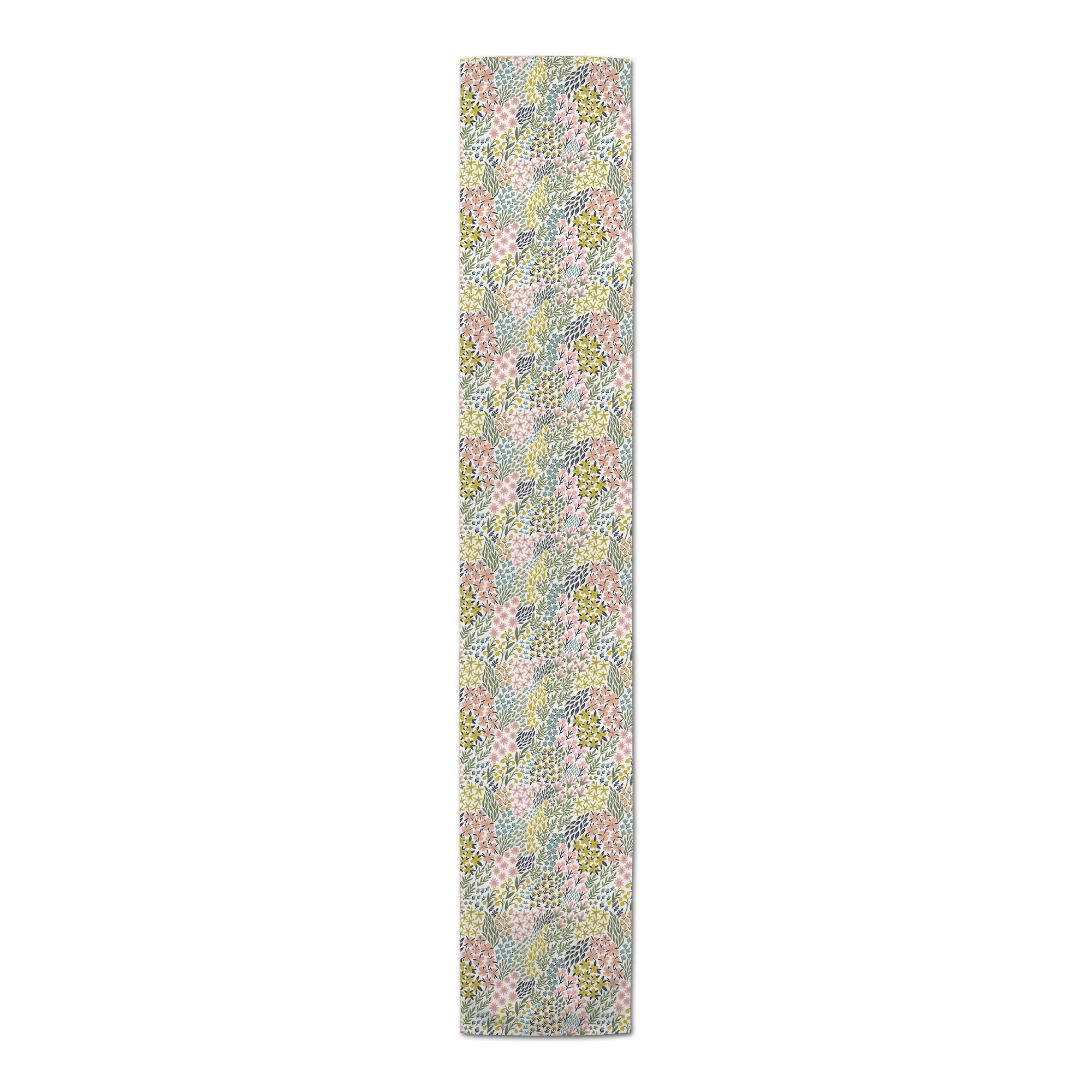 Funky Floral 16" x 72" Cotton Twill Runner