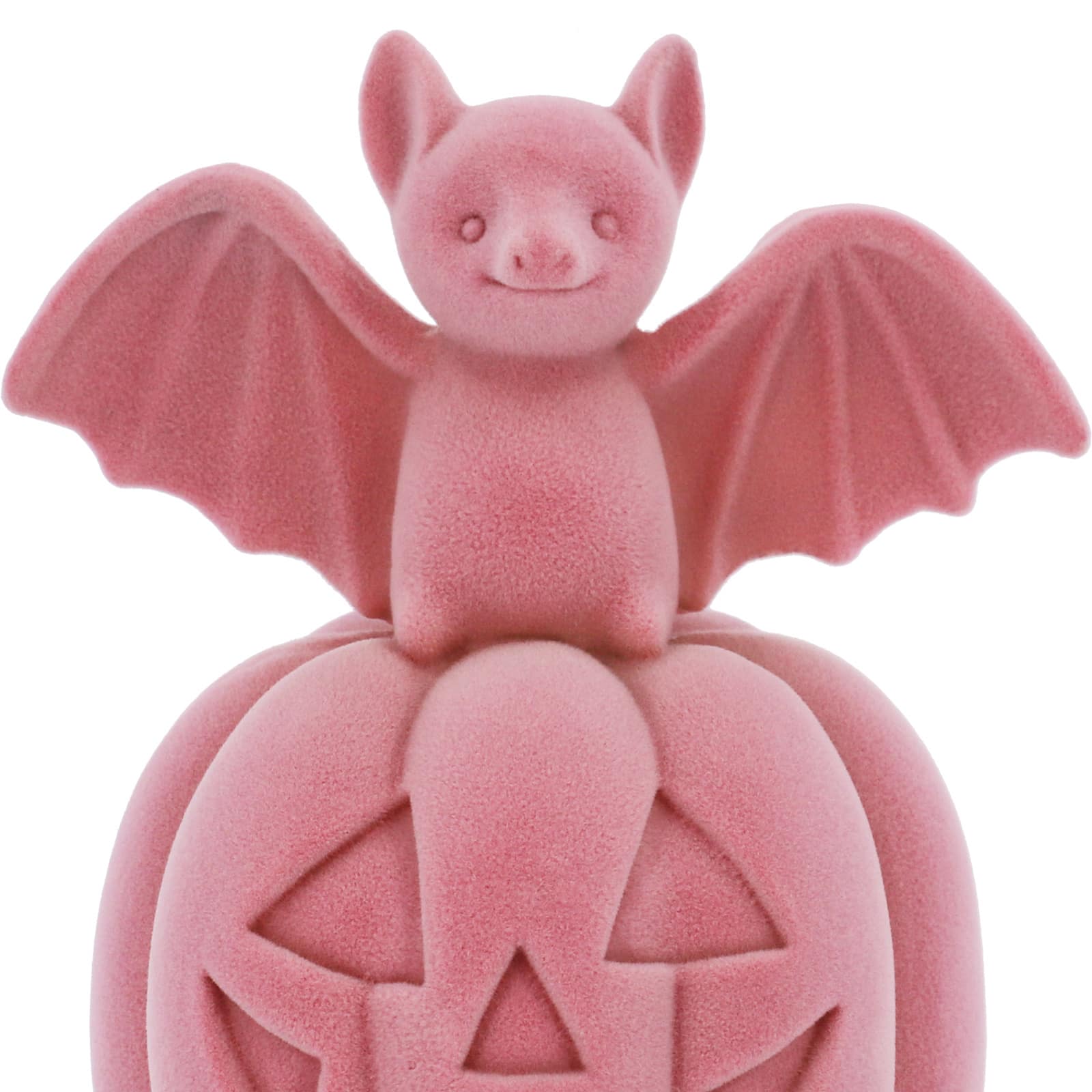 6.5" Flocked Bat on Jack-O'-Lantern Tabletop Accent by Ashland®