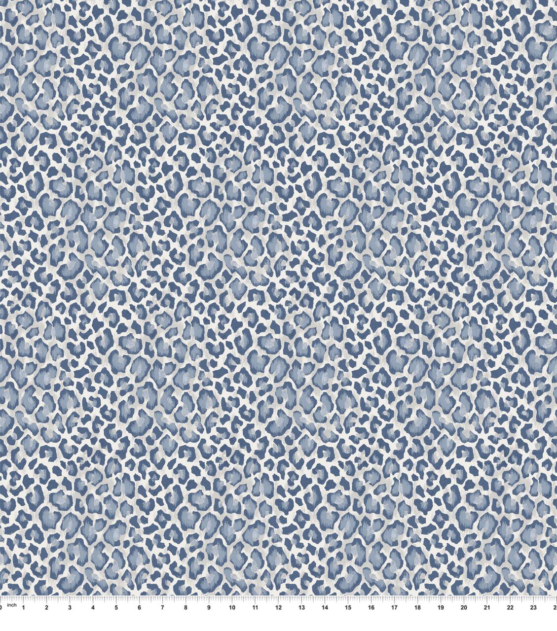 Springs Creative Modern Coastal Russo Raffia Chambray Blue Fabric