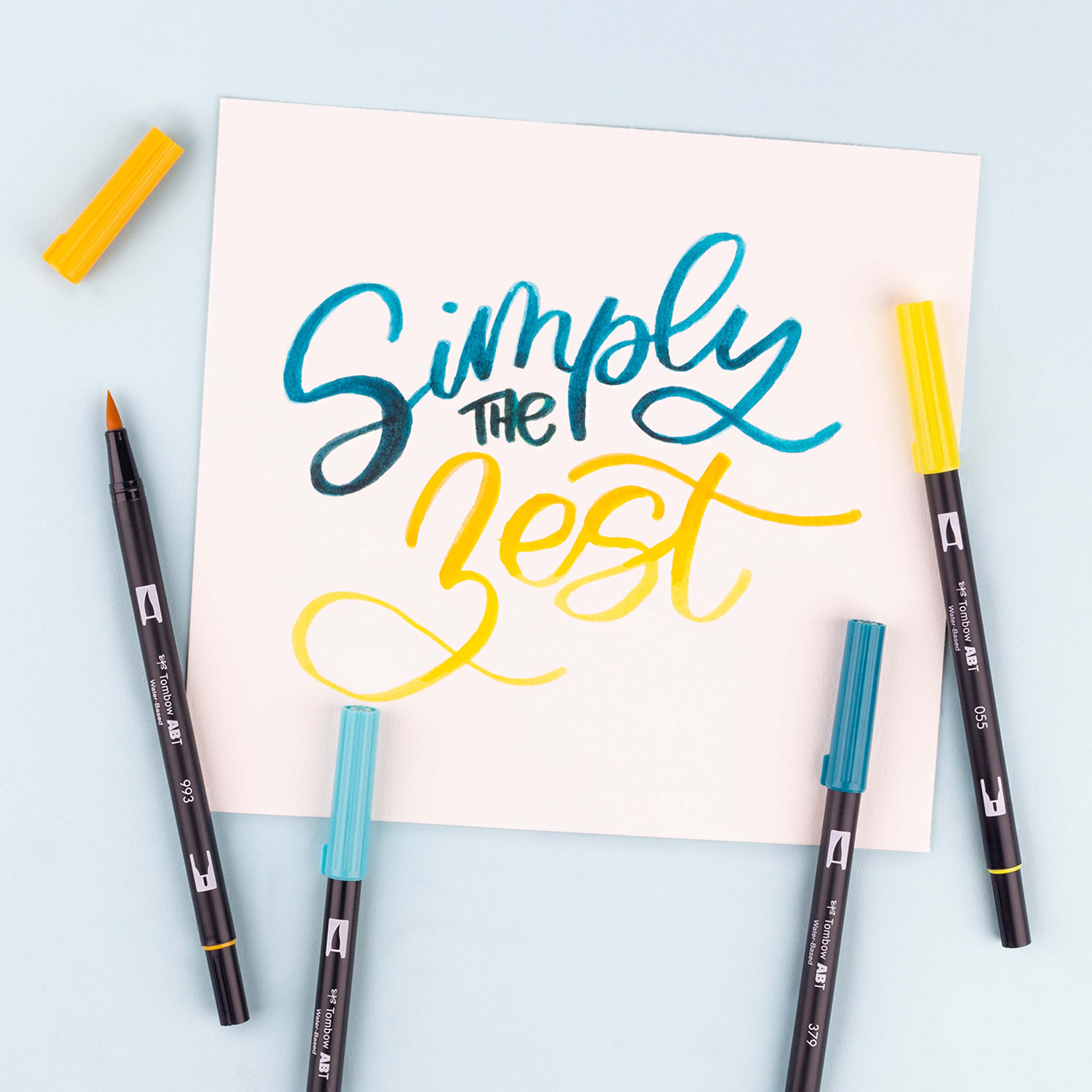 Tombow Lemon Squeezy Dual Brush Pen Set