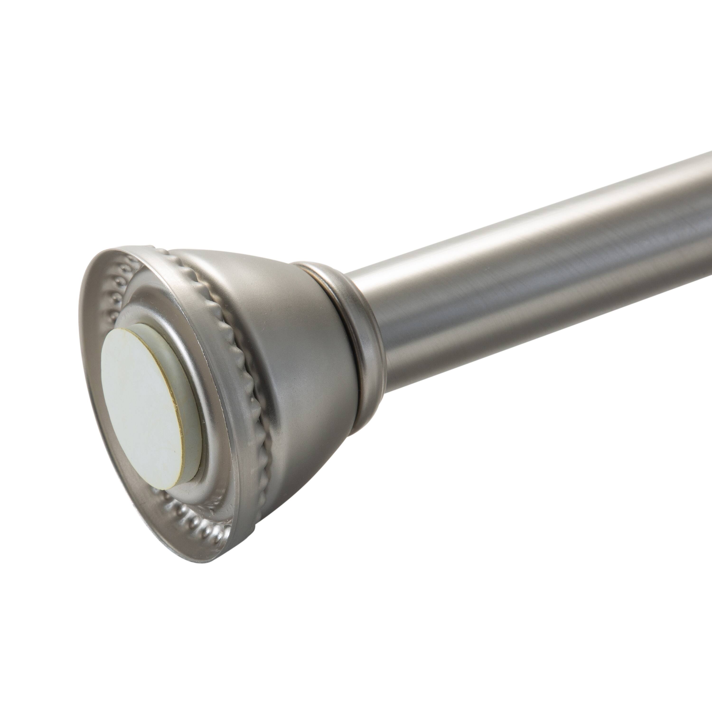 Bath Bliss Satin Nickel Tension Shower Rod