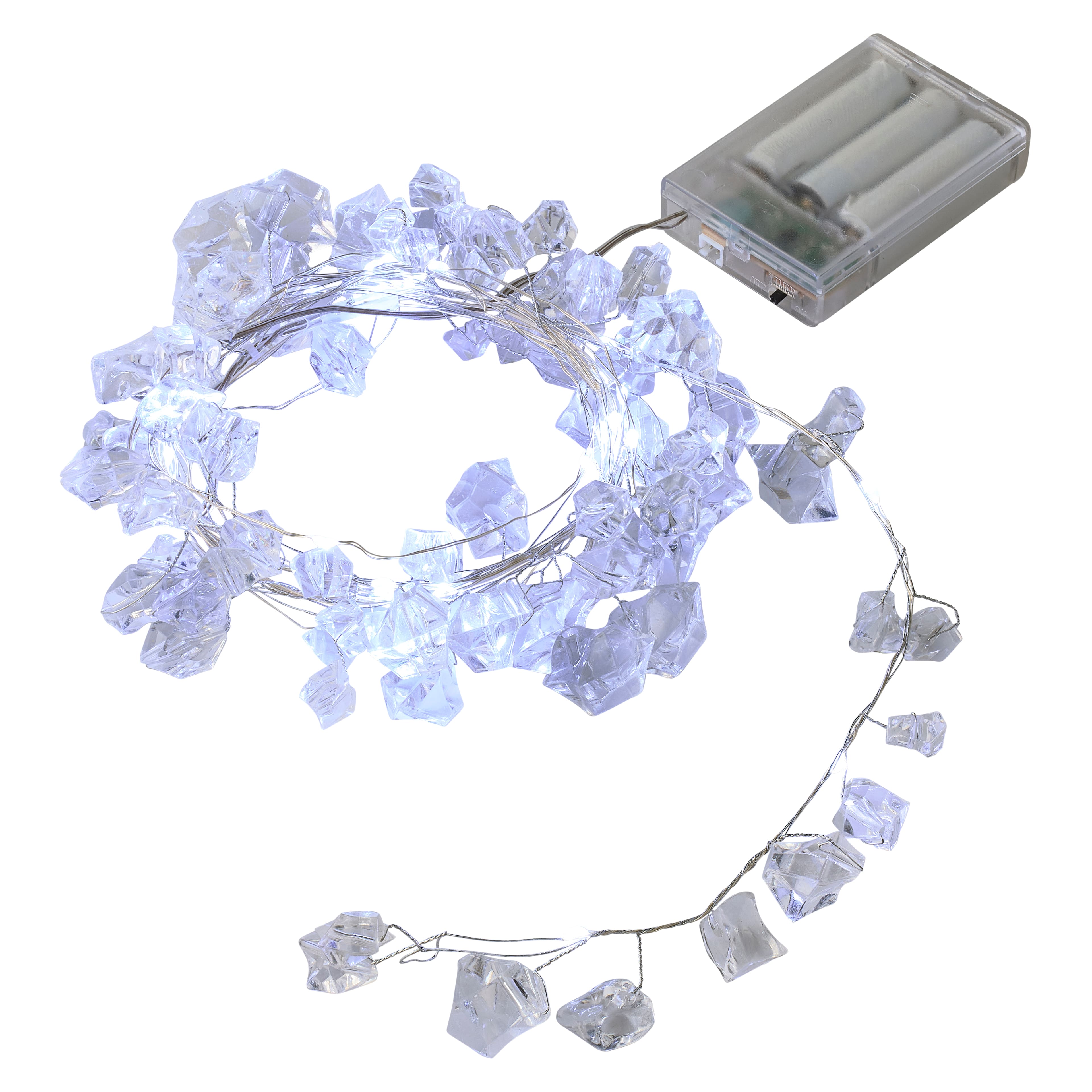 12 Pack: 40ct. Cool White LED Ice Chips String Lights by Ashland&#xAE;