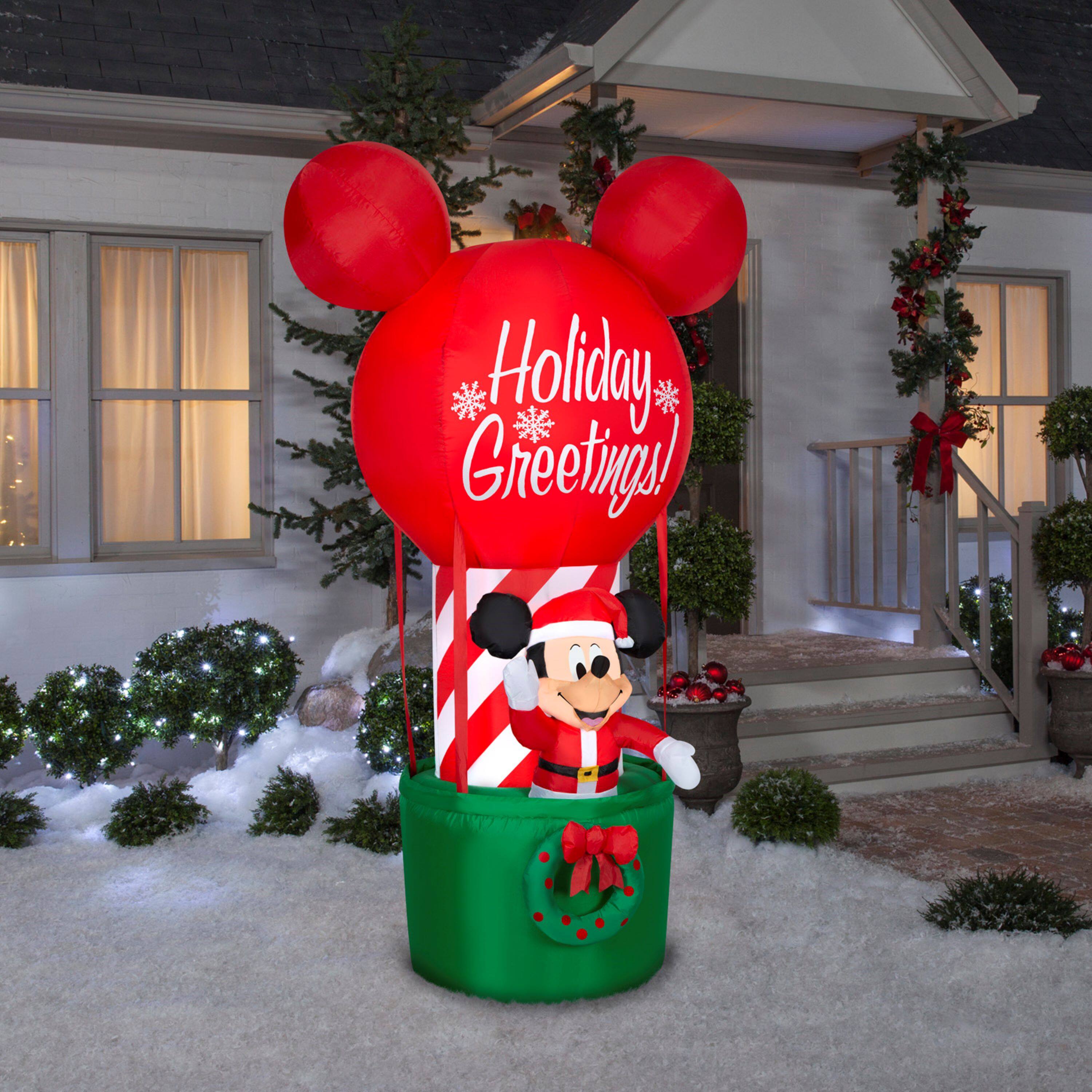 7ft. Airblown&#xAE; Inflatable Mickey Mouse in Hot Air Balloon
