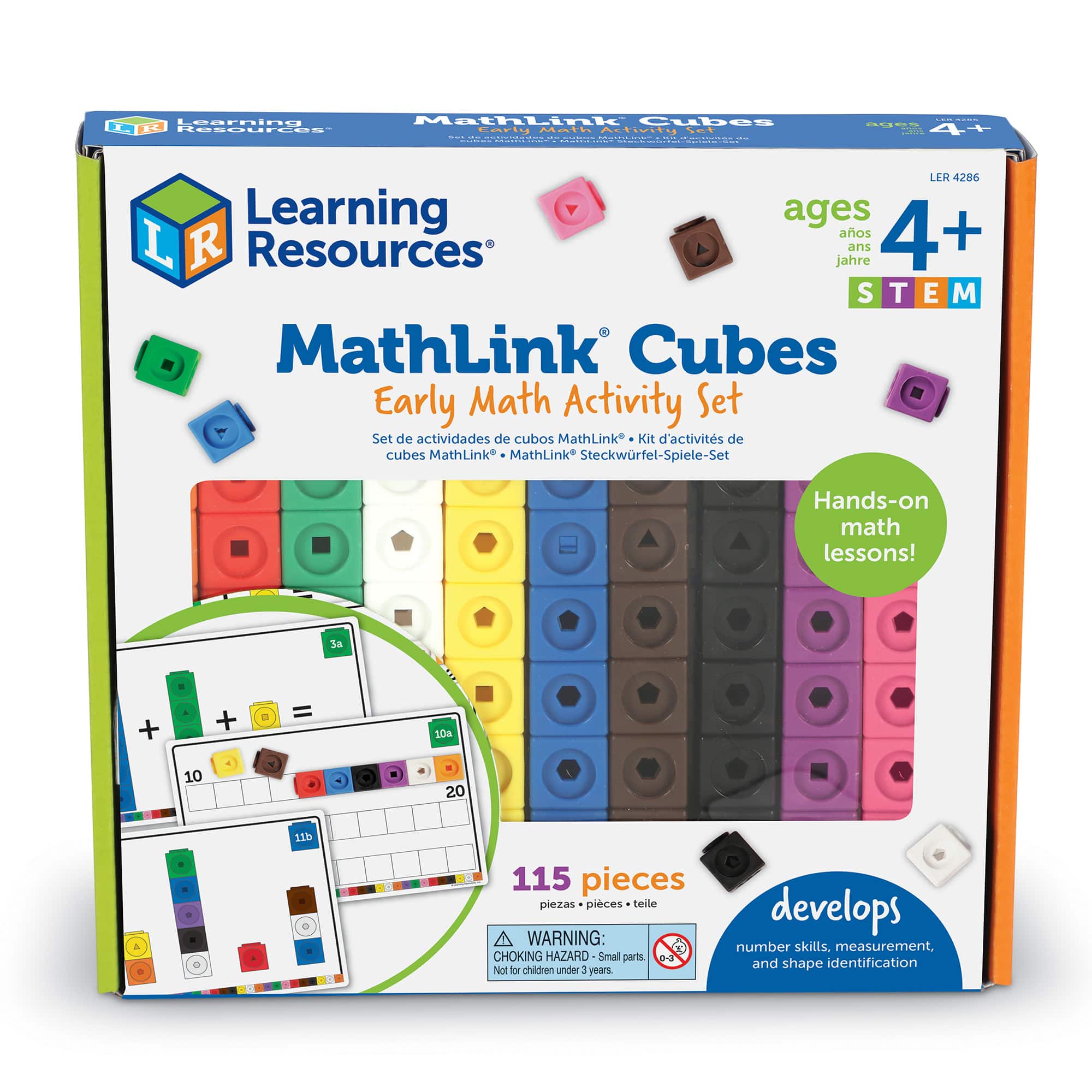 Learning Resources MathLink Cubes Early Math Activity Set