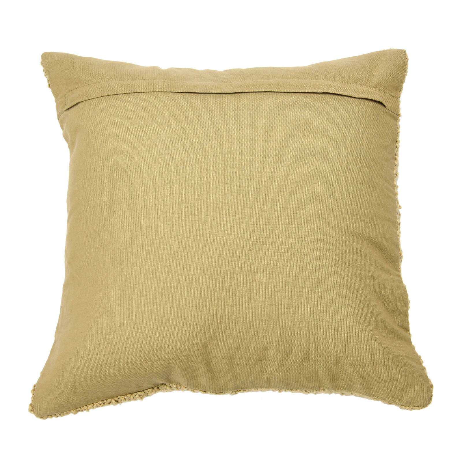 Hello Honey® 20'' Brown Square Boucle Cotton Pillow Cover