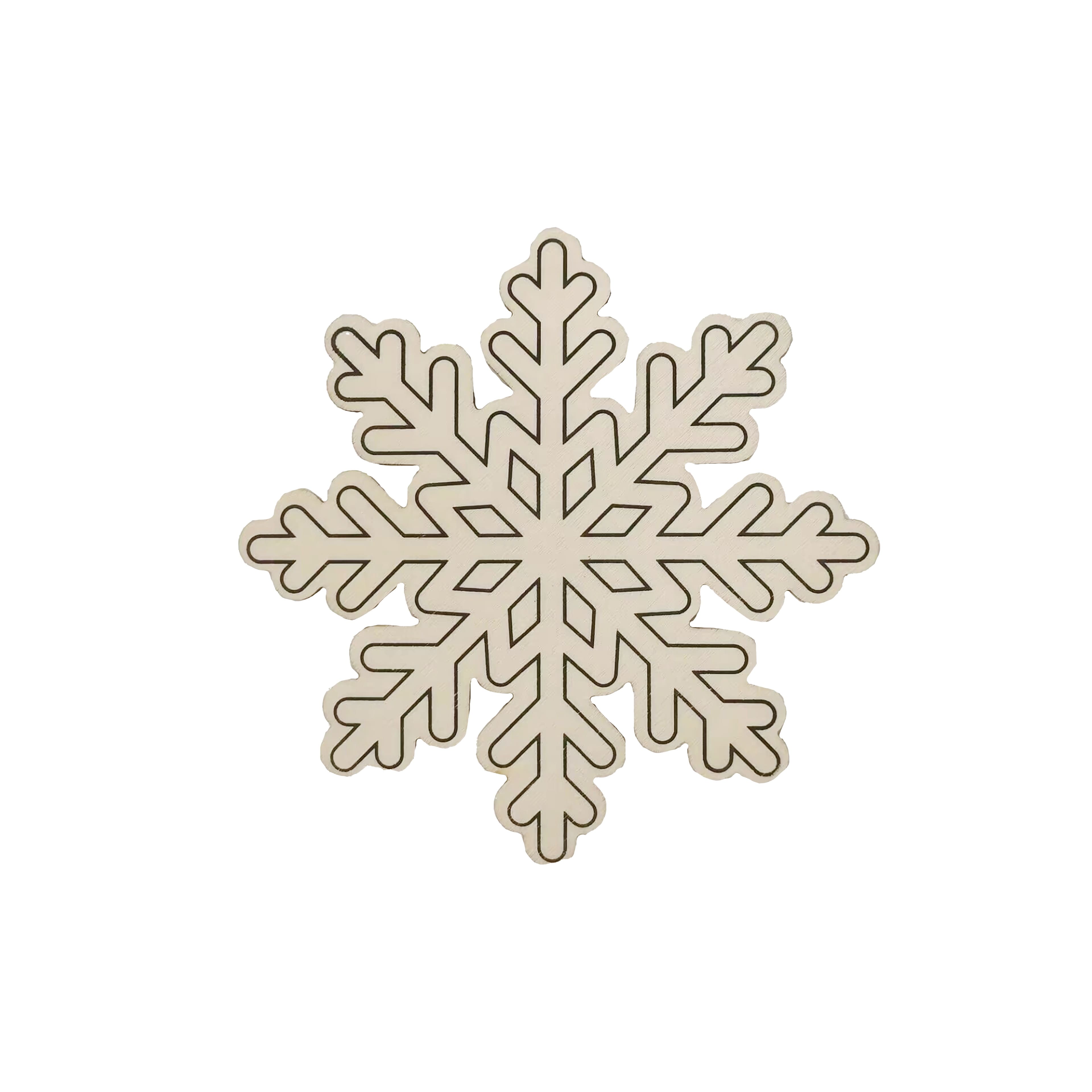 4.75&#x22; Wood Snowflakes, 6ct. by Creatology&#x2122;