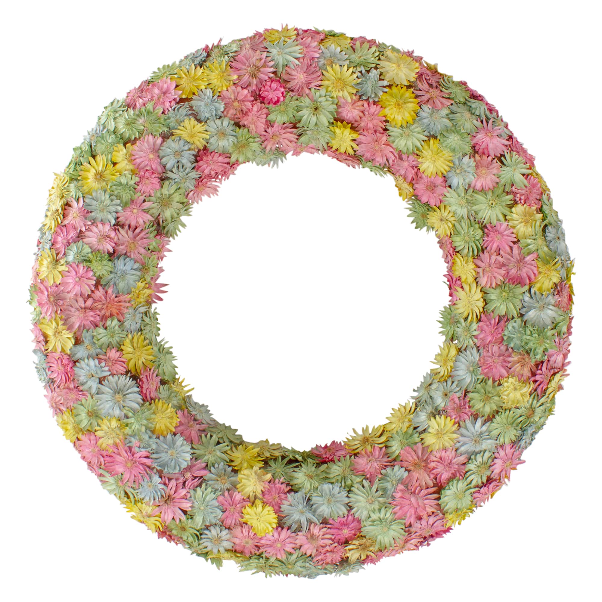 10&#x22; Multicolor Daisy Wreath