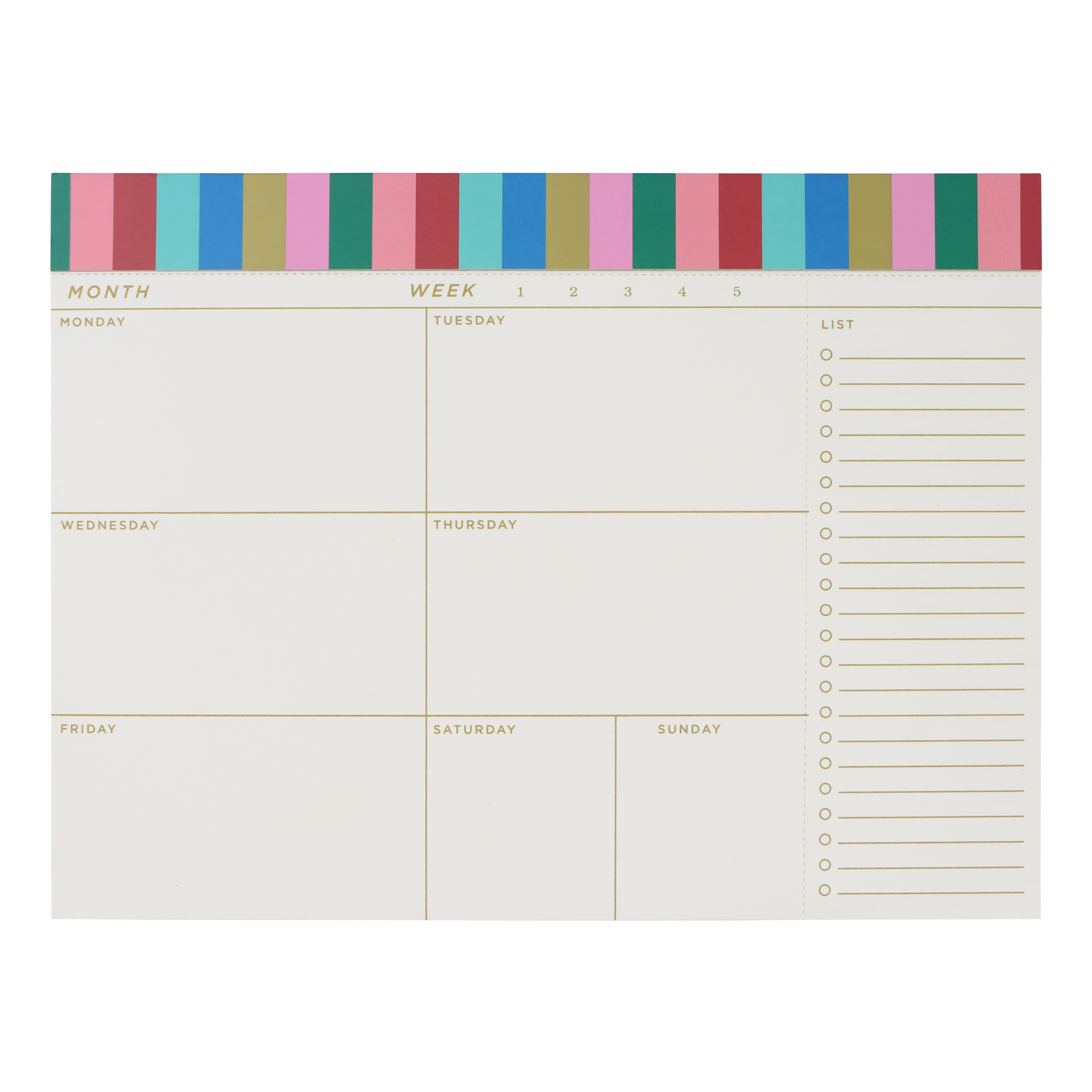 Assorted 10&#x22; x 7.5&#x22; Month Week Planner by Fab Finds