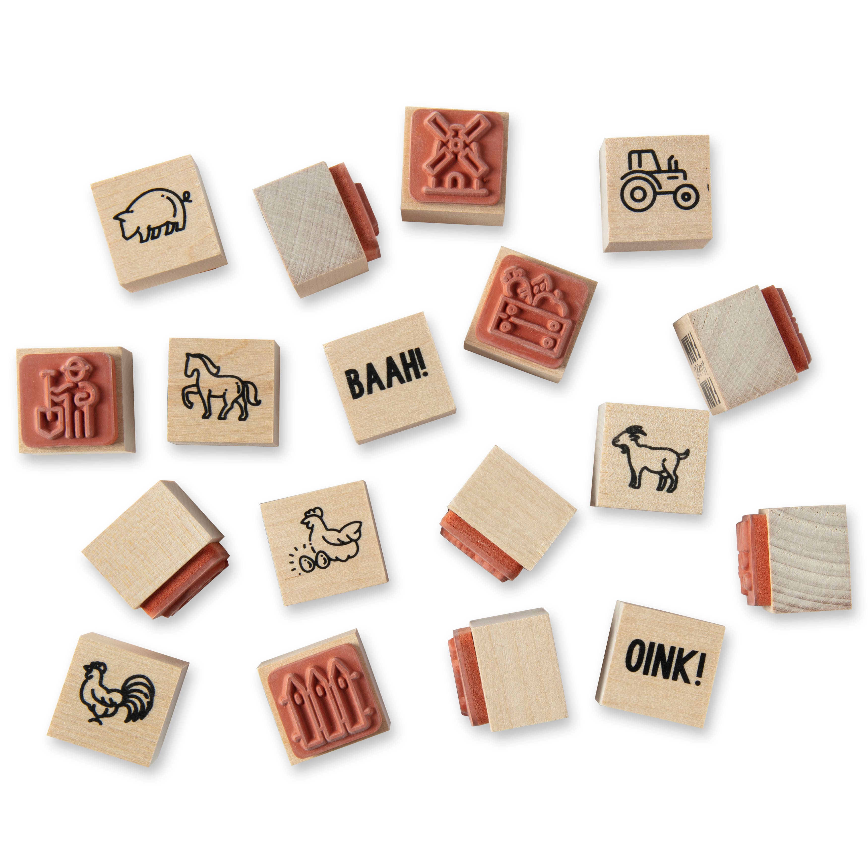 6 Pack: Farm Jar of Wood Stamps by Recollections™