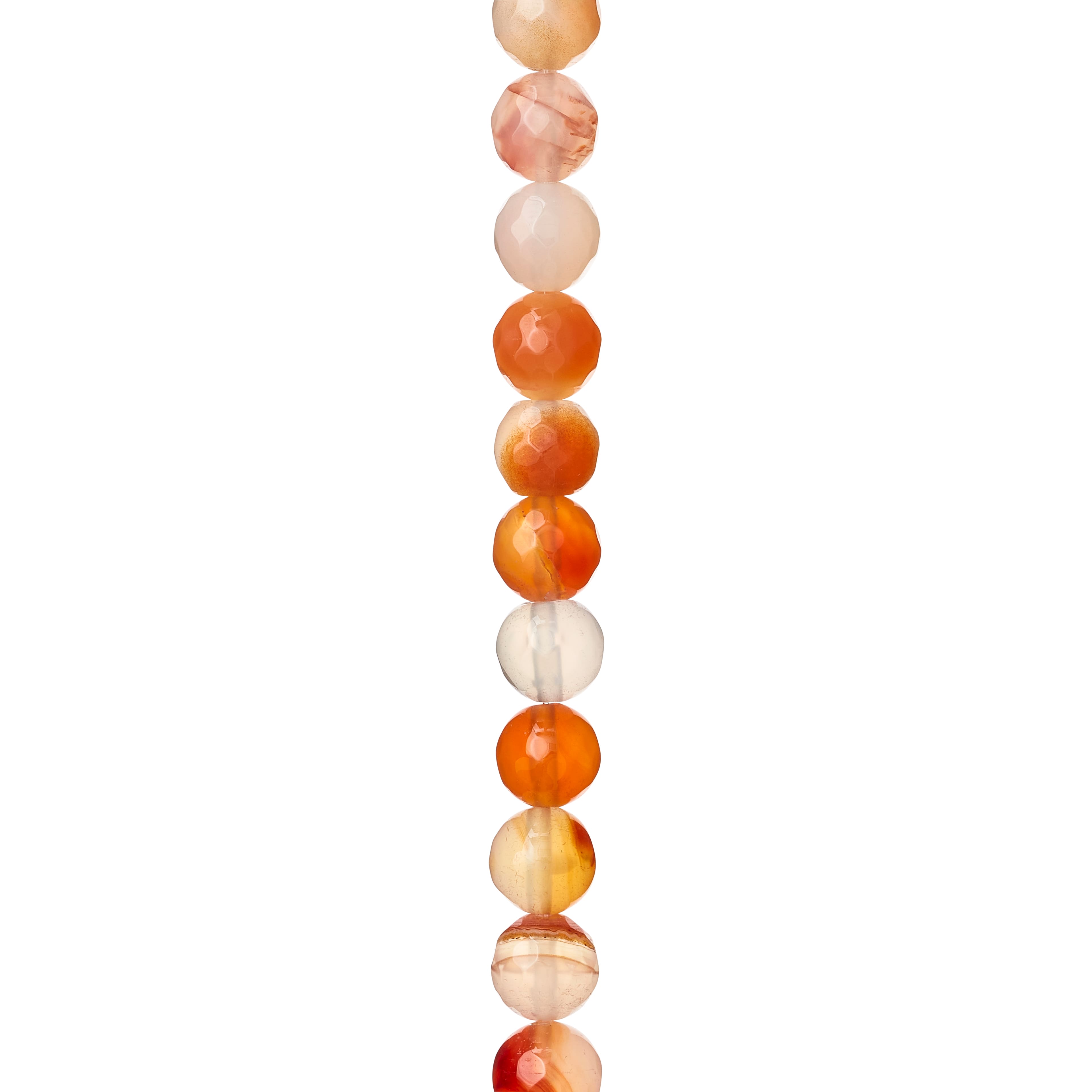 Orange Mixed Agate Round Beads, 8mm by Bead Landing™