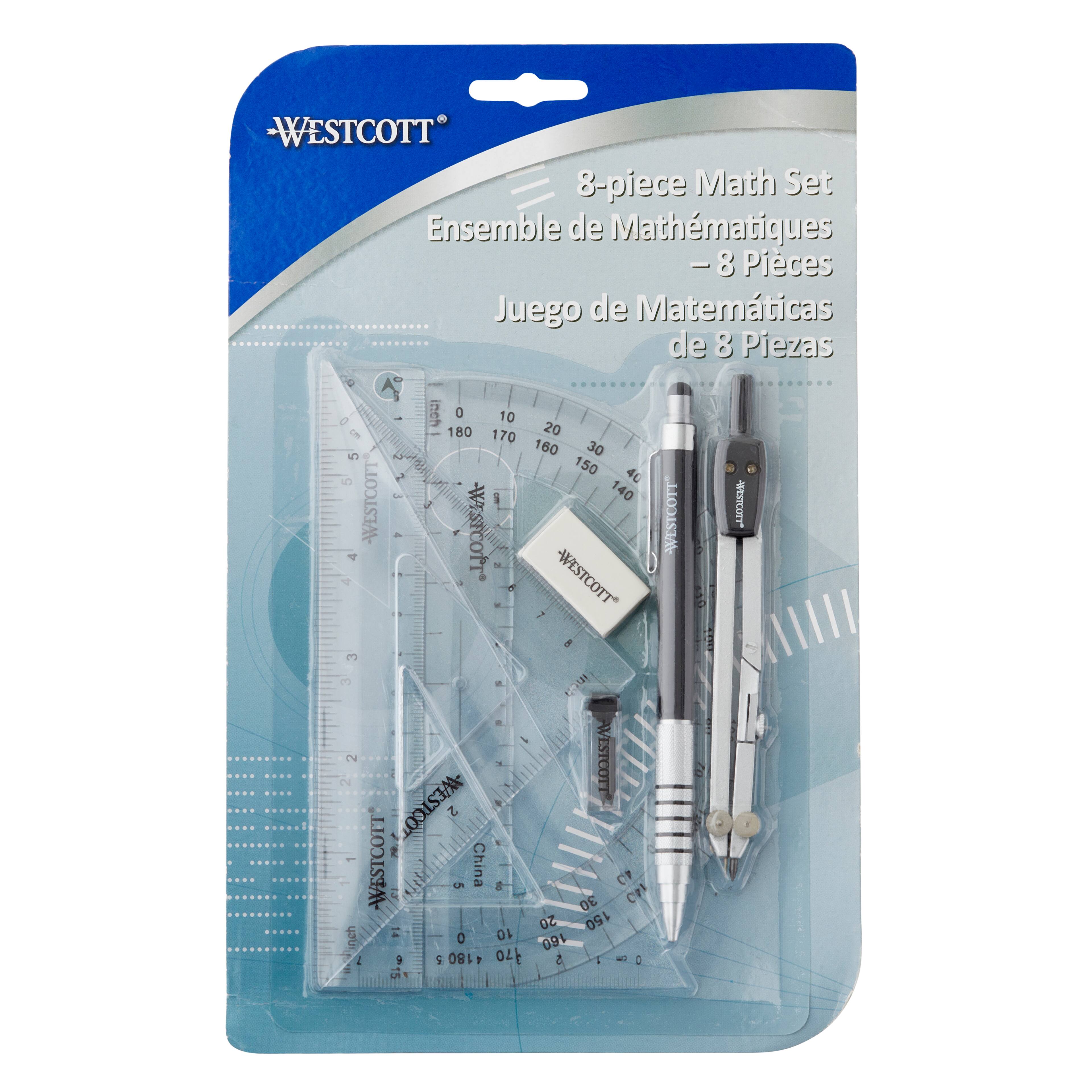 8 Pieces Math Geometry Kit Set With 3pcs Multifunctional Geometric Ruler, Shop Today. Get it Tomorrow!