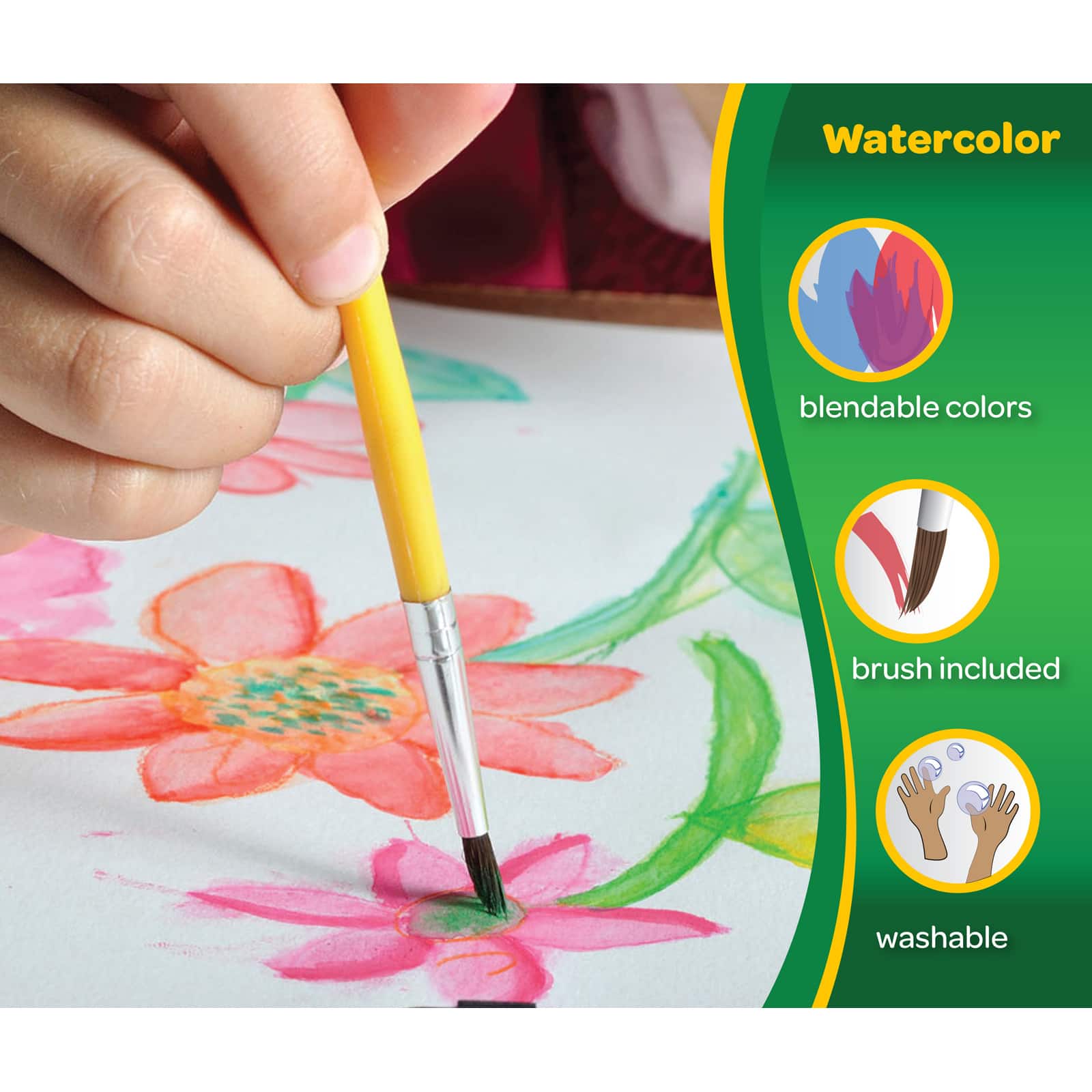 12 Pack: Crayola&#xAE; Washable Watercolors Set