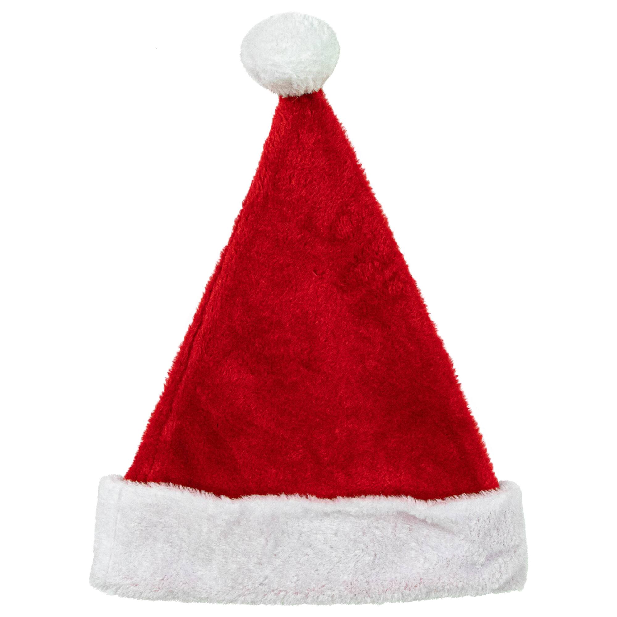 17&#x22; Traditional Red &#x26; White Santa Hat, Adult Large