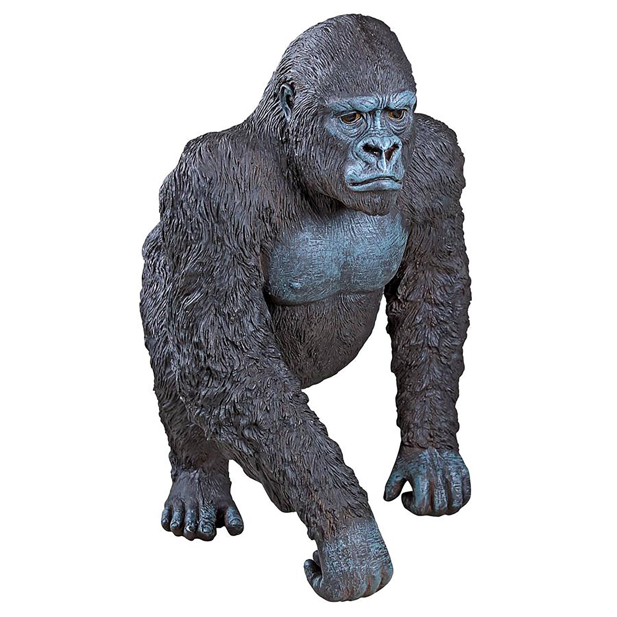 Design Toscano 98 in. H Giant Male Silverback Gorilla Statue NE110088 - The  Home Depot