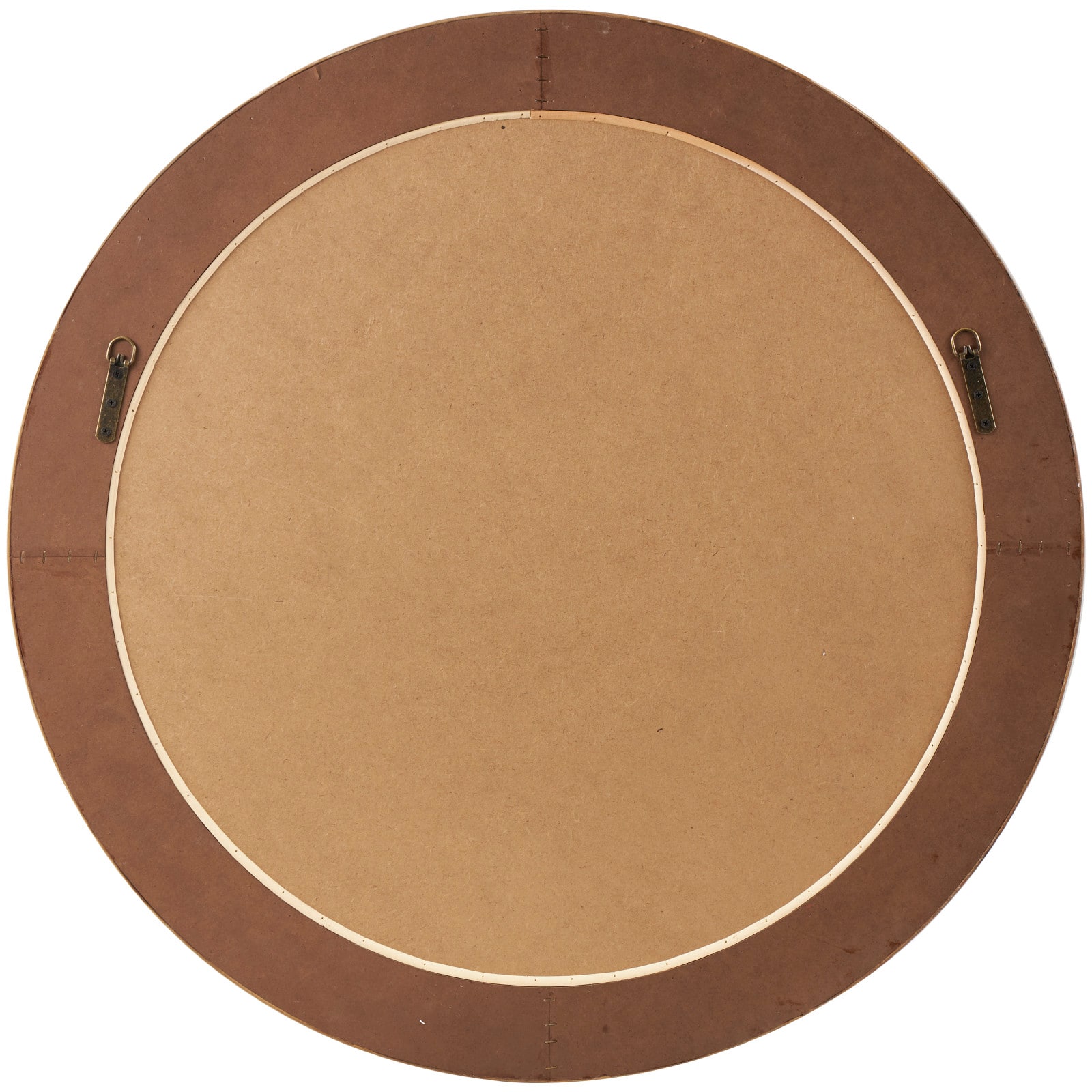 36" Brown Handmade Woven Seagrass Wall Mirror