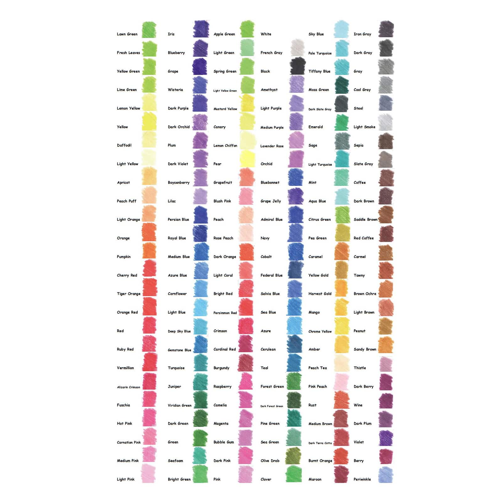 Thorntons Art Supply Premium 150 Artist Pencil Set- Colored