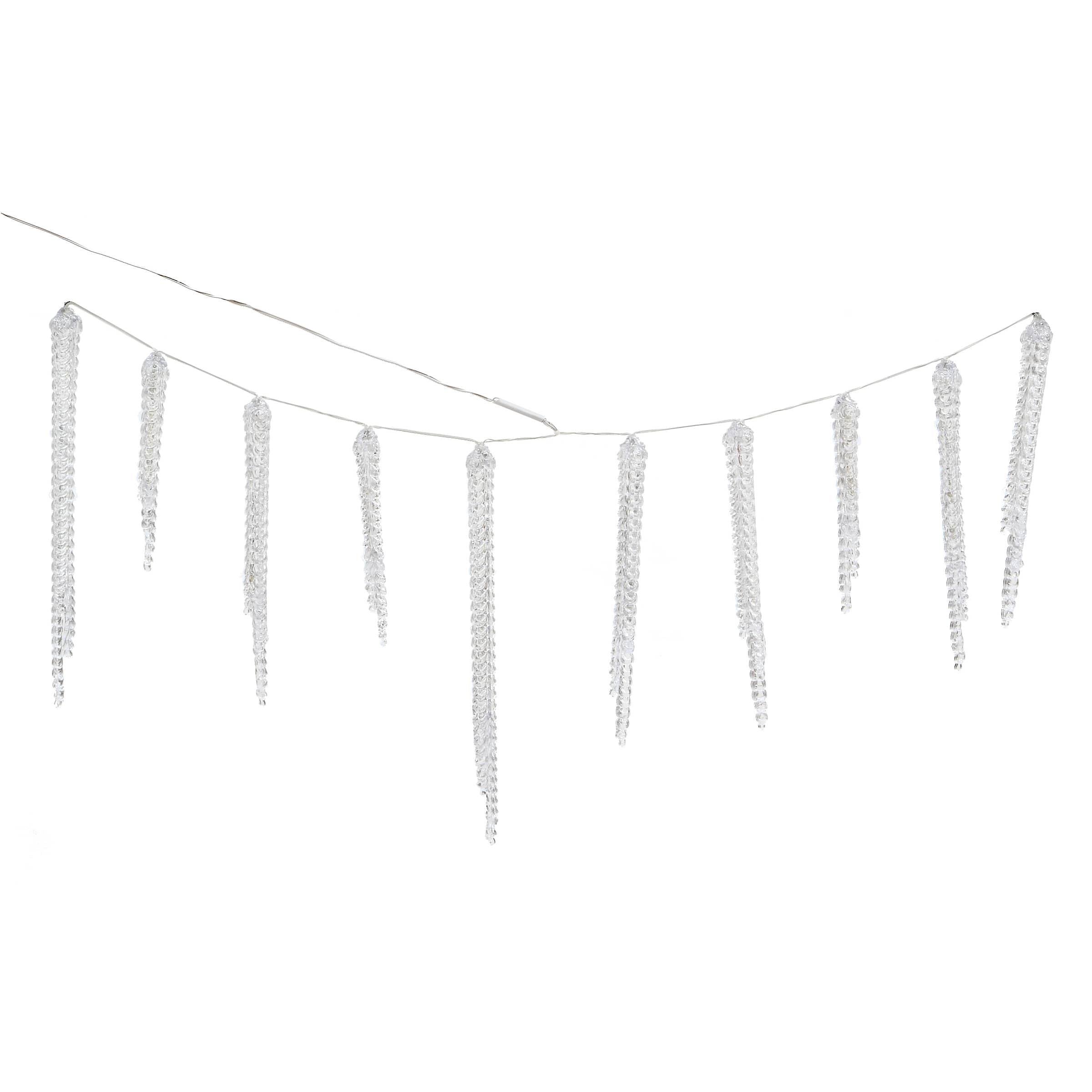 Crystal Icicles with LED Lights Decoration