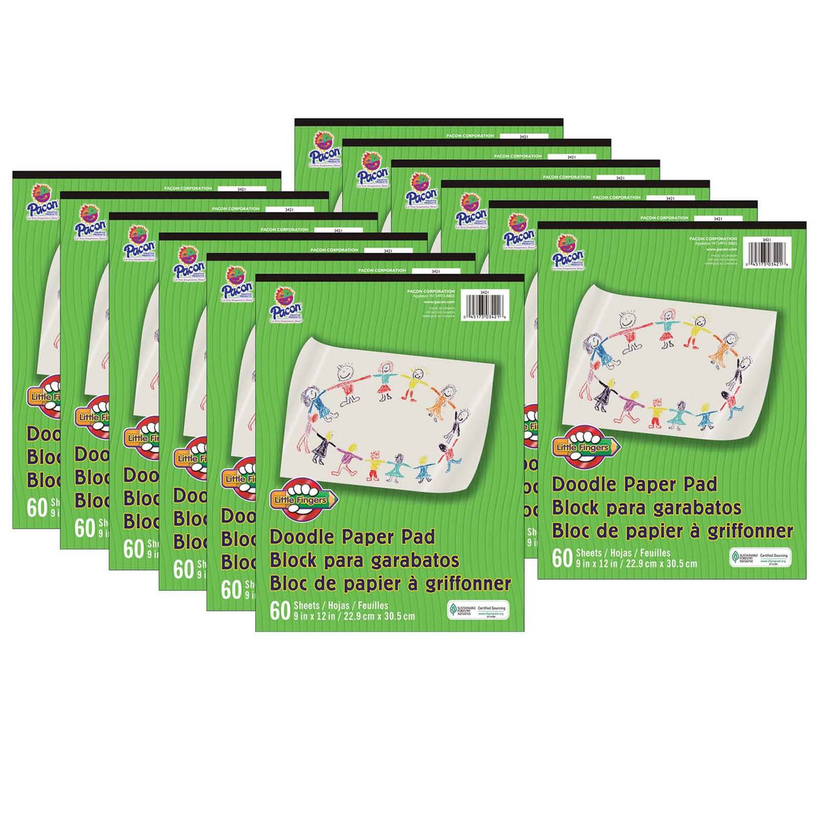 Pacon® 9" x 12" White Doodle Pad, 12ct. | Michaels