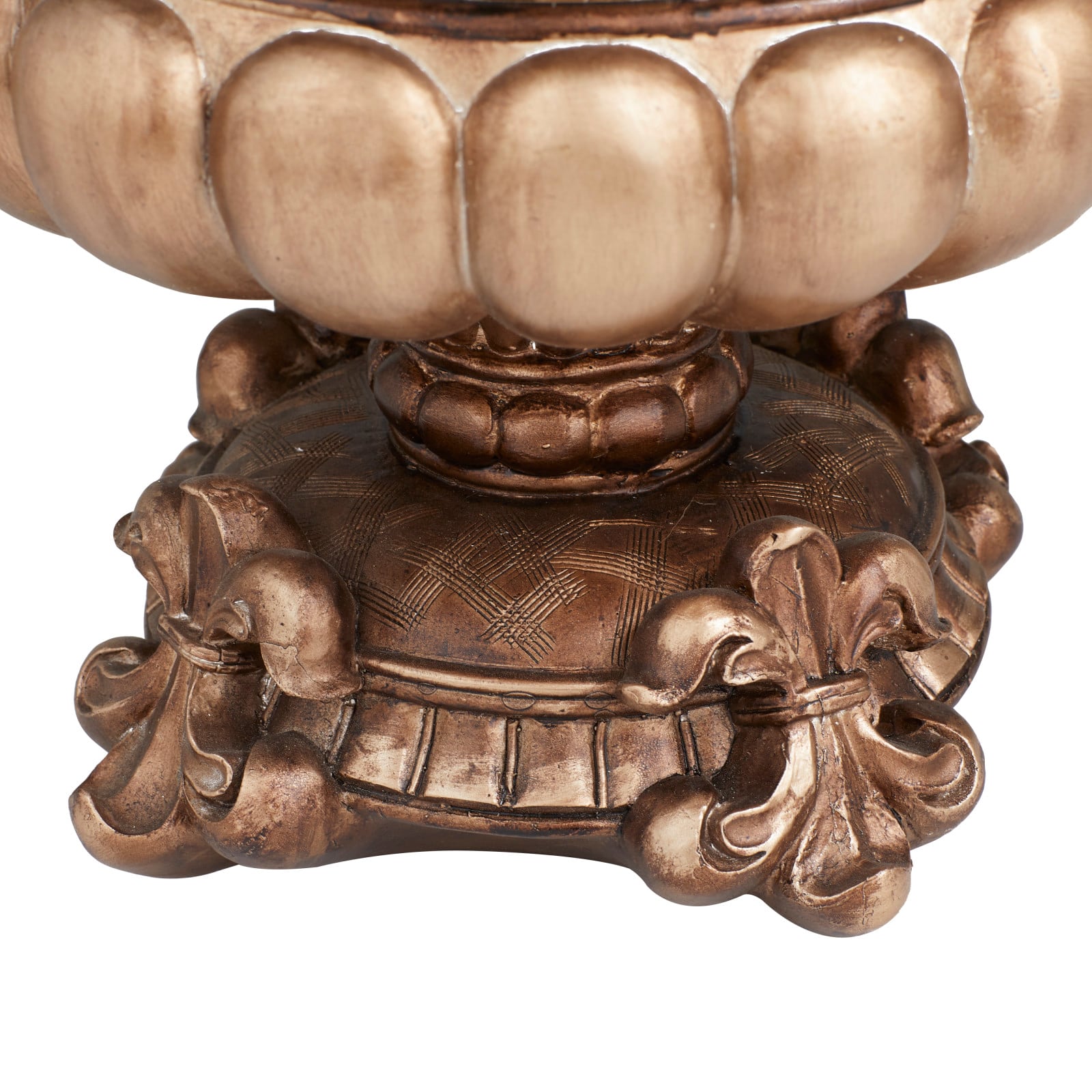 Bronze Polystone Traditional Decorative Bowl, 11&#x22; x 17&#x22; x 11&#x22;