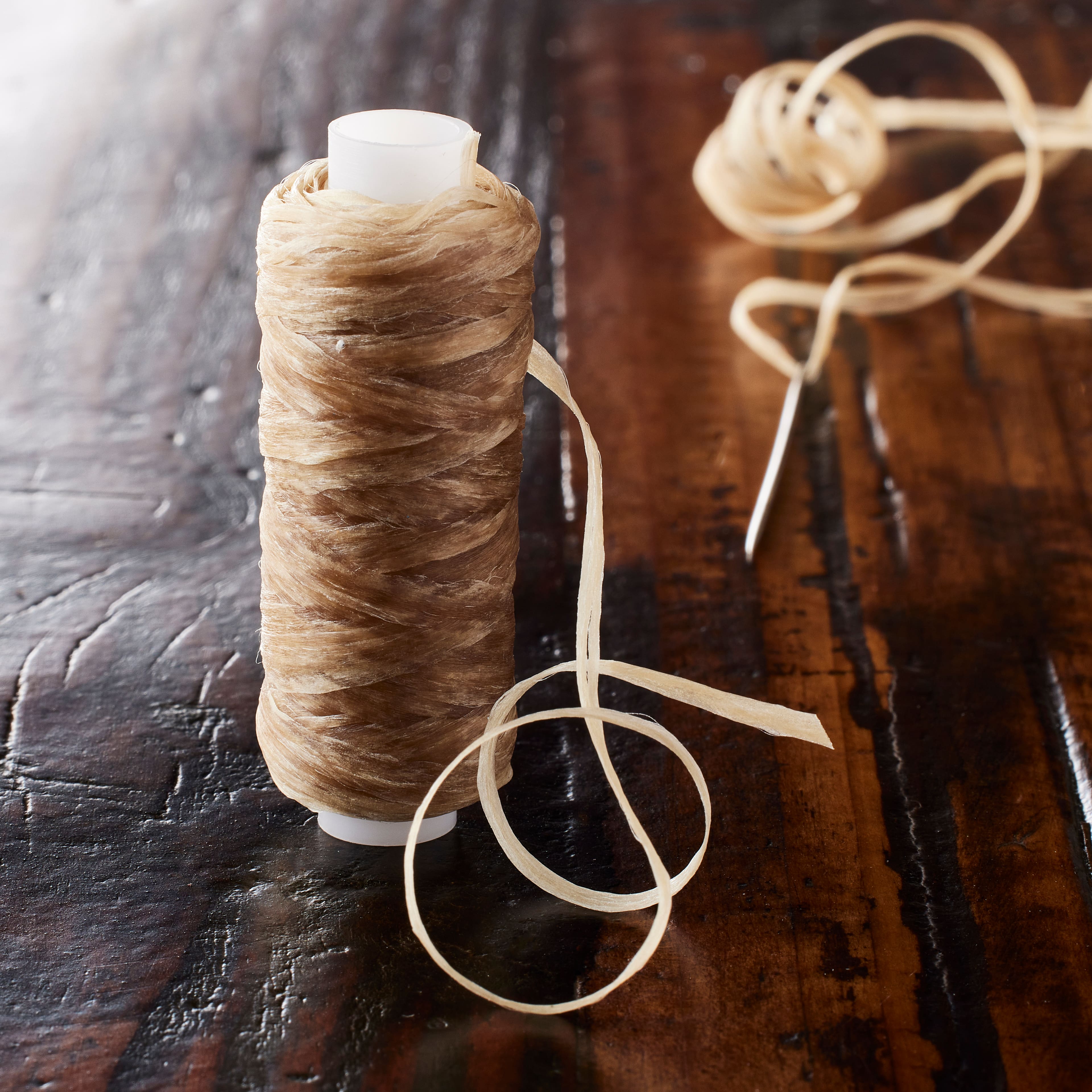 12 Pack: Natural Artificial Sinew Thread by Make Market®