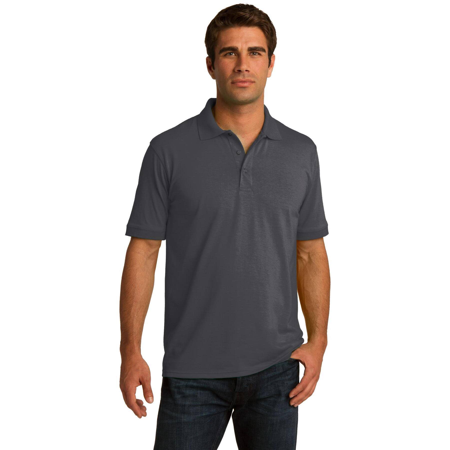 Port & Company® Neutrals Core Blend Jersey Knit Polo