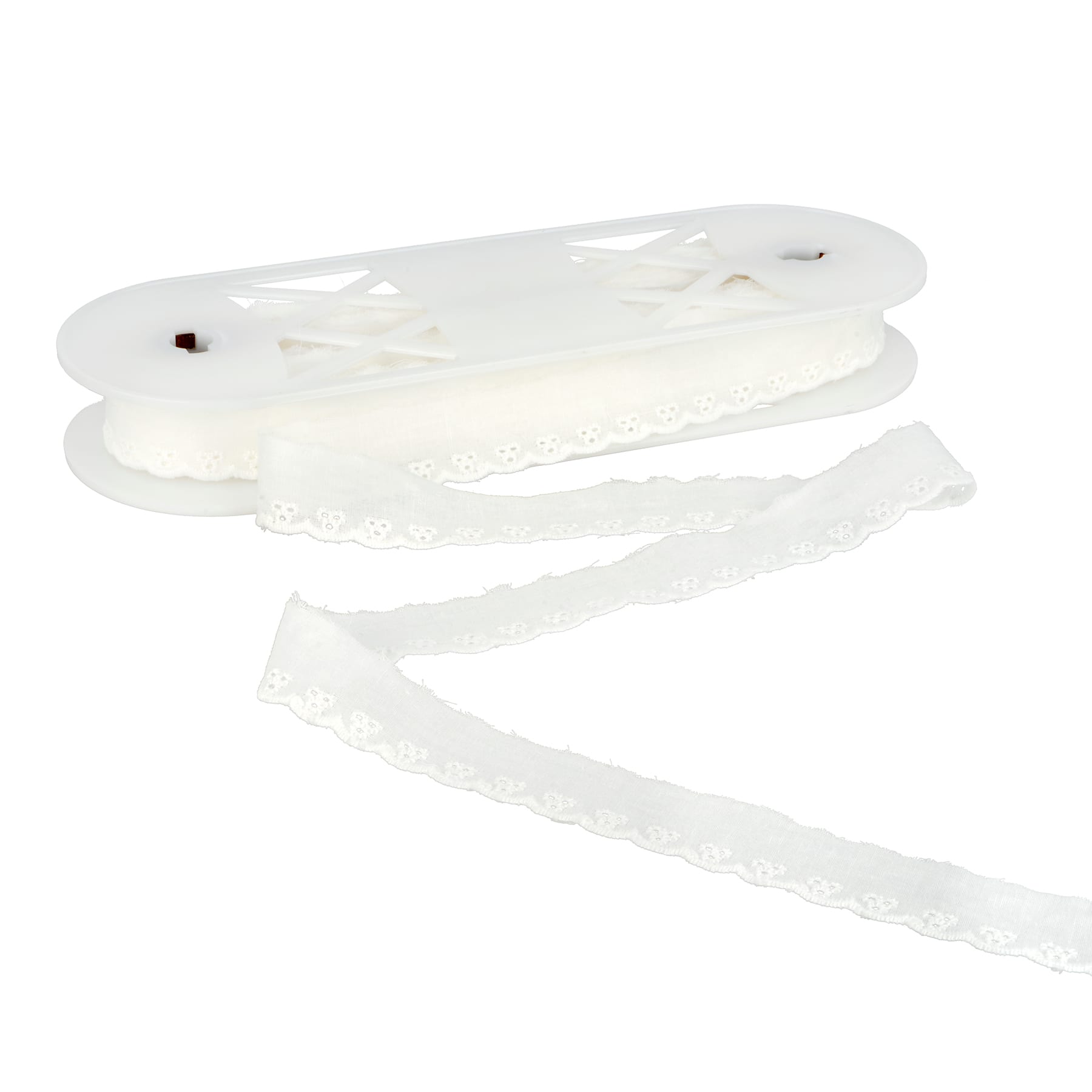 1&#x22; Red Eyelet Embroidered Lace Trim by Celebrate It&#xAE;