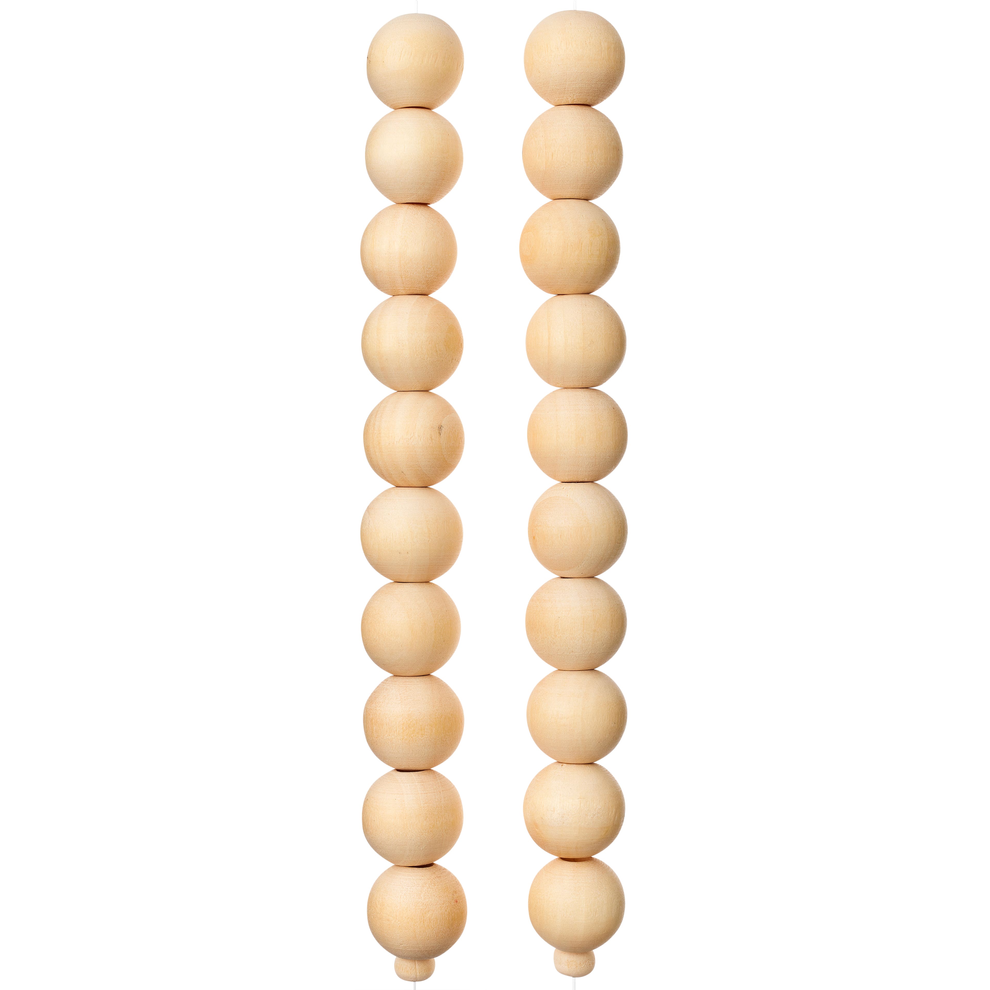 Natural Wooden Round Beads, 15mm by Bead Landing™